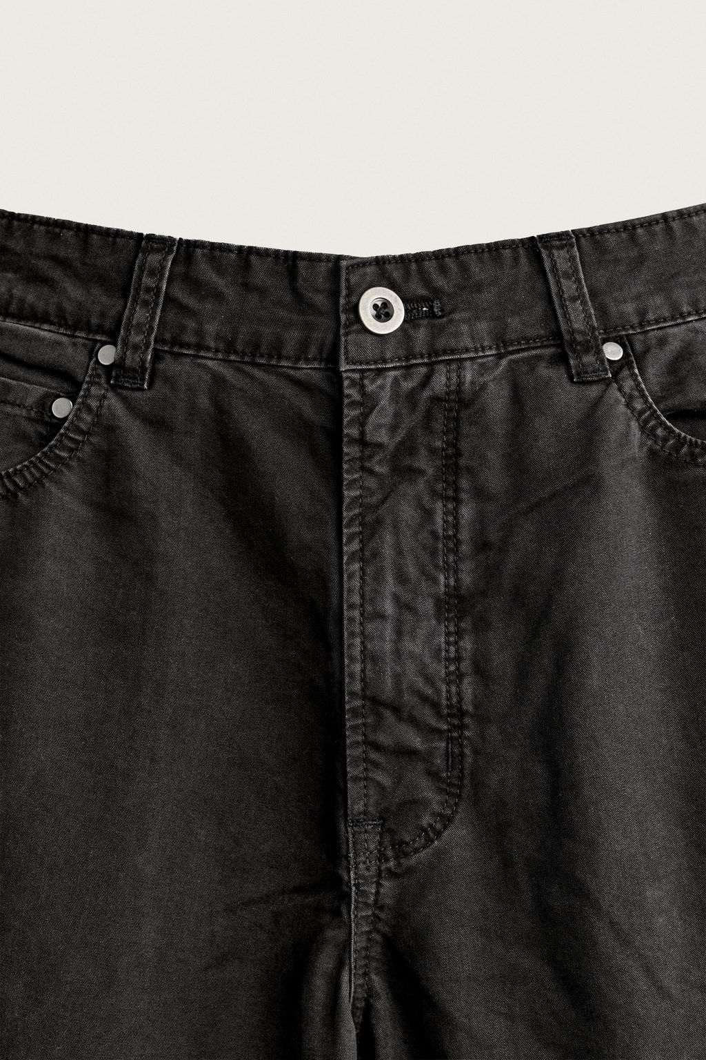 PANTAL?N STRAIGHT FIT LYOCELL - ALGOD?N / Negro - Zara фото 8