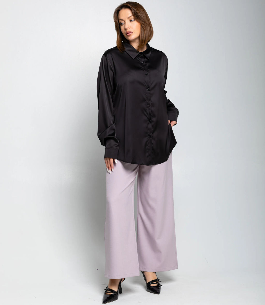 Рубашка #ОКТ085005, чёрный