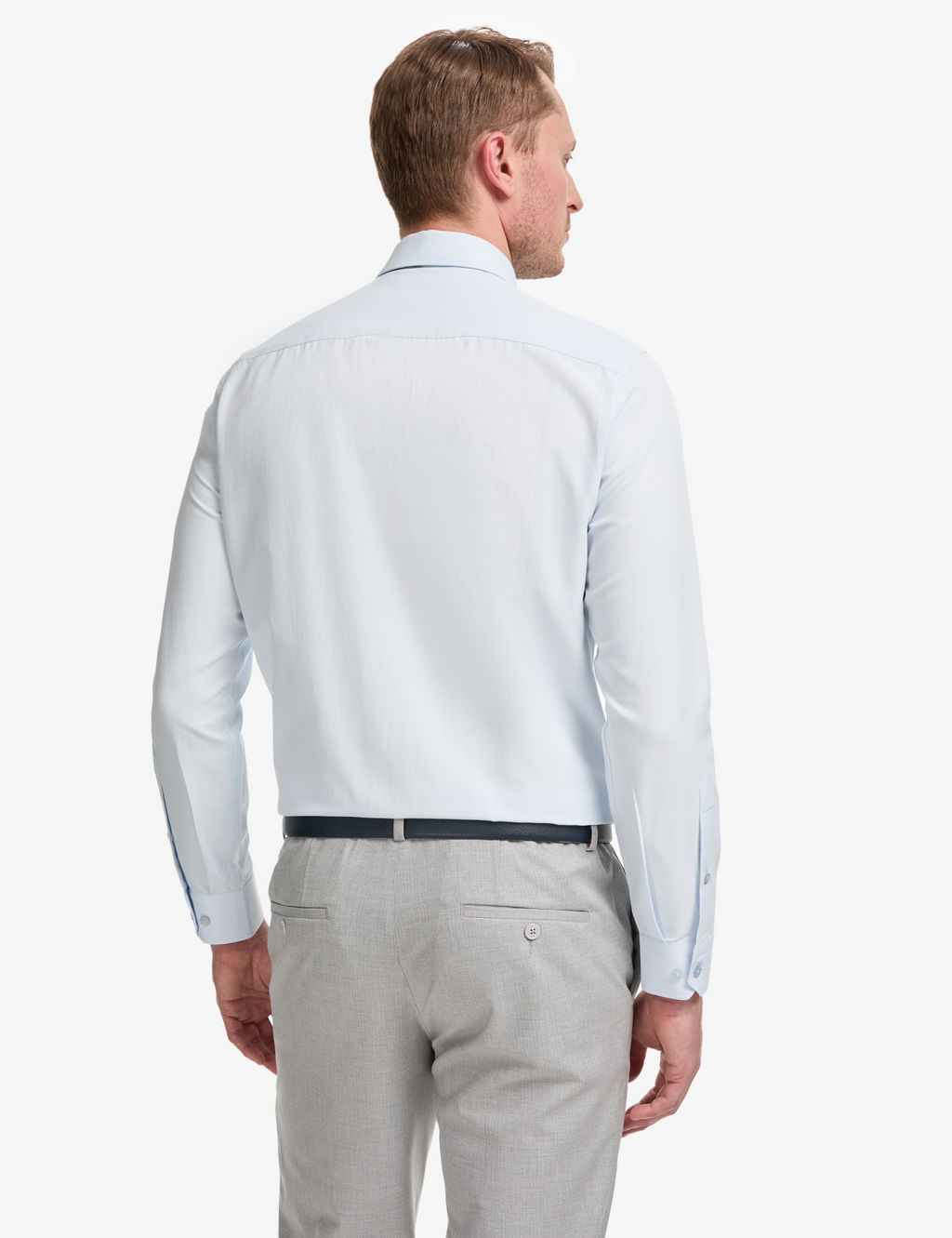 A__k Mavi Slim Fit Arm_rl_ Uzun Kollu G_mlek