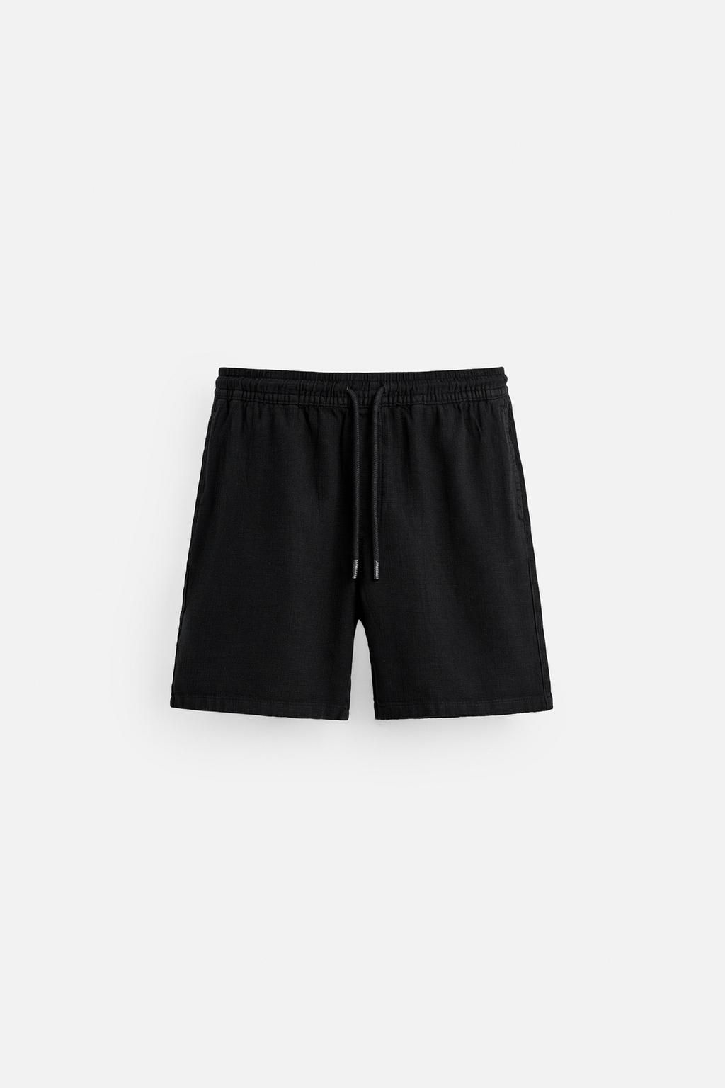 TEXTURED REGULAR FIT BERMUDA SHORTS - Zara фото 25