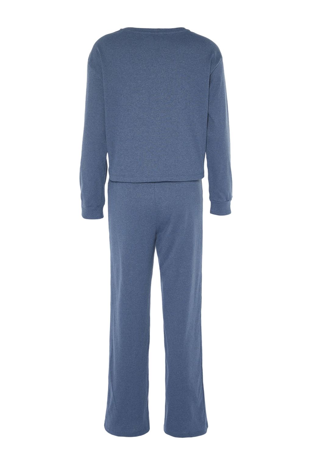Lacivert Fitilli Orme Pijama Tak?m? THMAW21PT0009