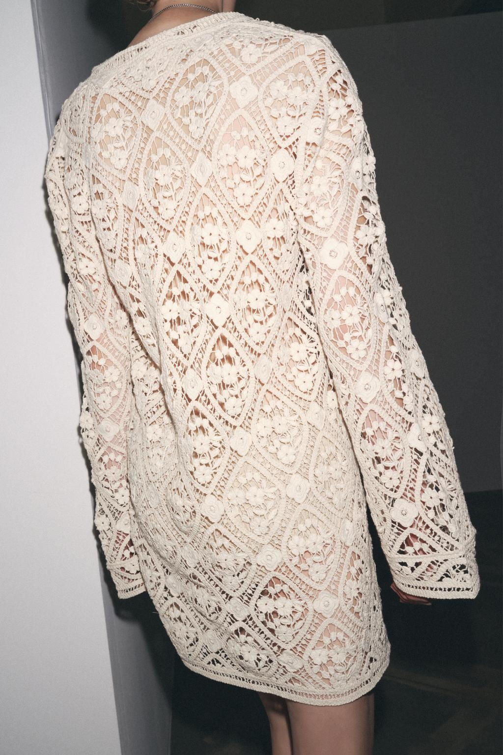 ZW COLLECTION CROCHET MINI DRESS - Zara фото 3