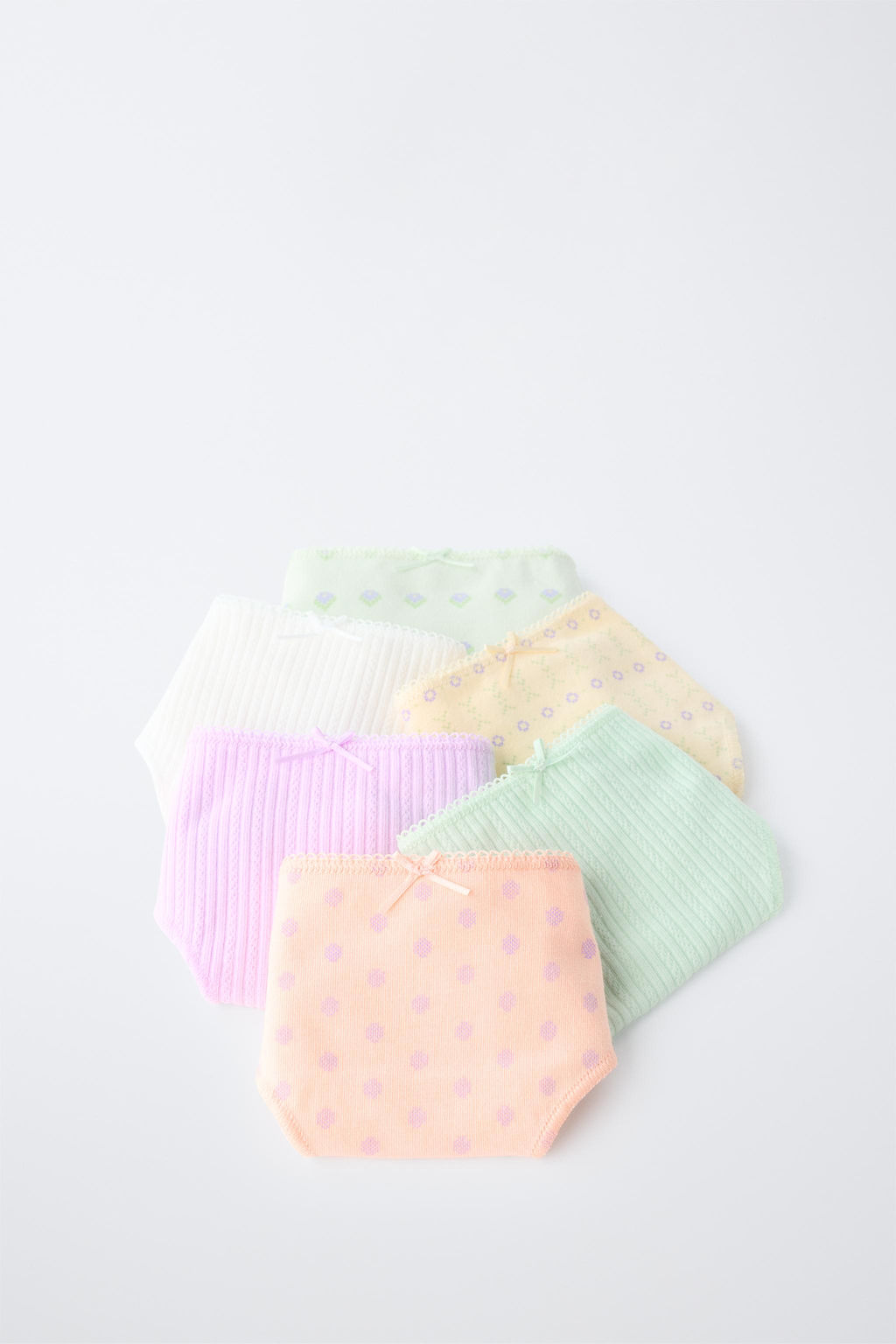 6-14 A?OS/ PACK SEIS BRAGUITAS FLORES / Multicolor - Zara фото 6