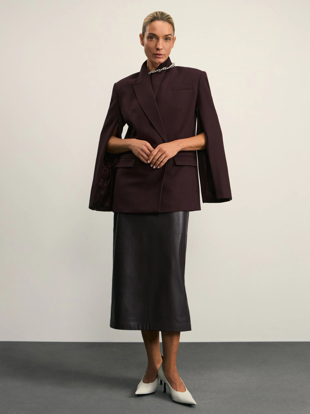 Приталенный двубортный жакет / Zarina  фото 11