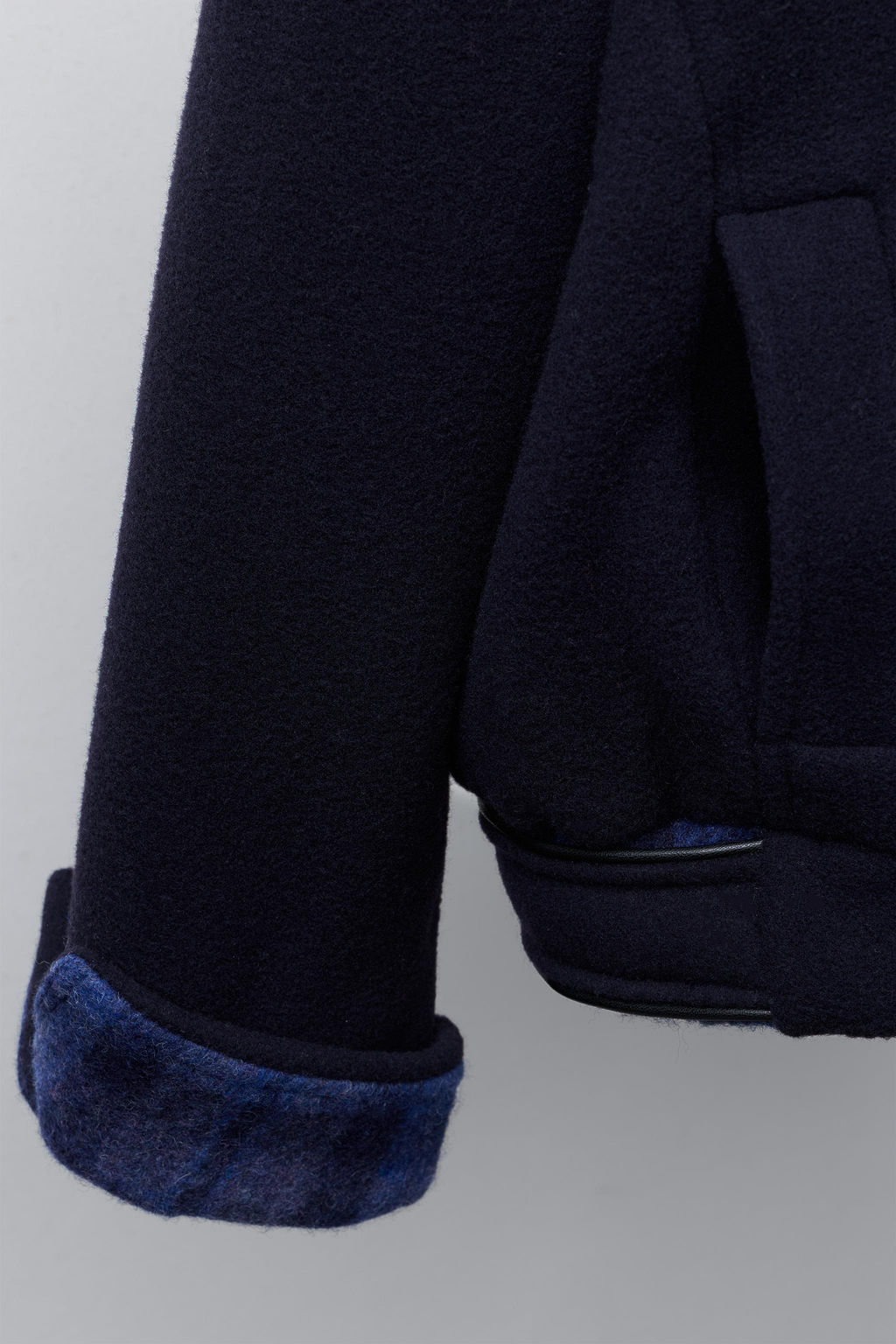 COMBINED CHECK COAT WITH WOOL - Zara фото 6