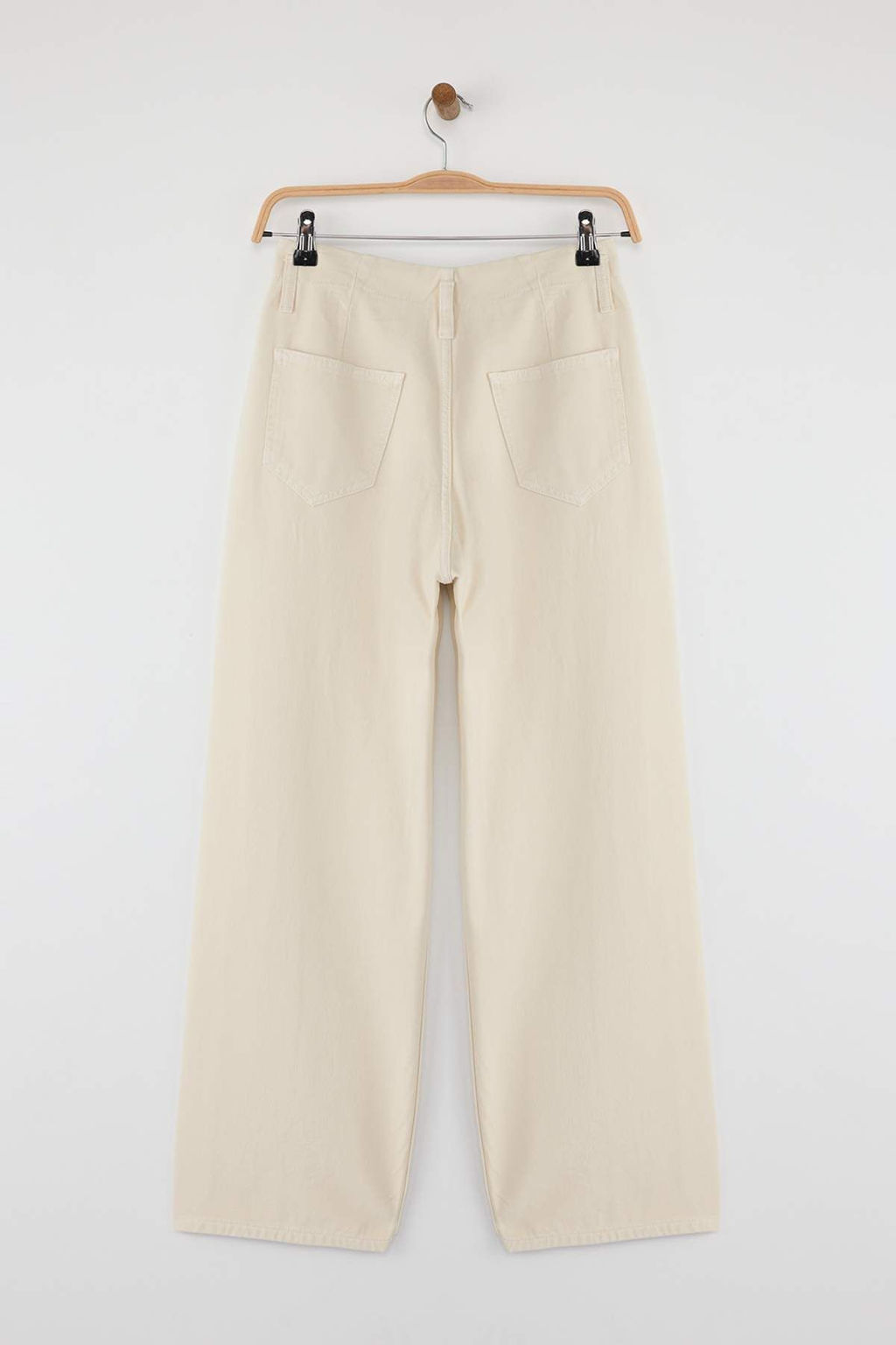 Ekru Cep Detayl? Yuksek Bel Baggy Jeans TWOAW26JE00015 - Trendyolmilla фото 7