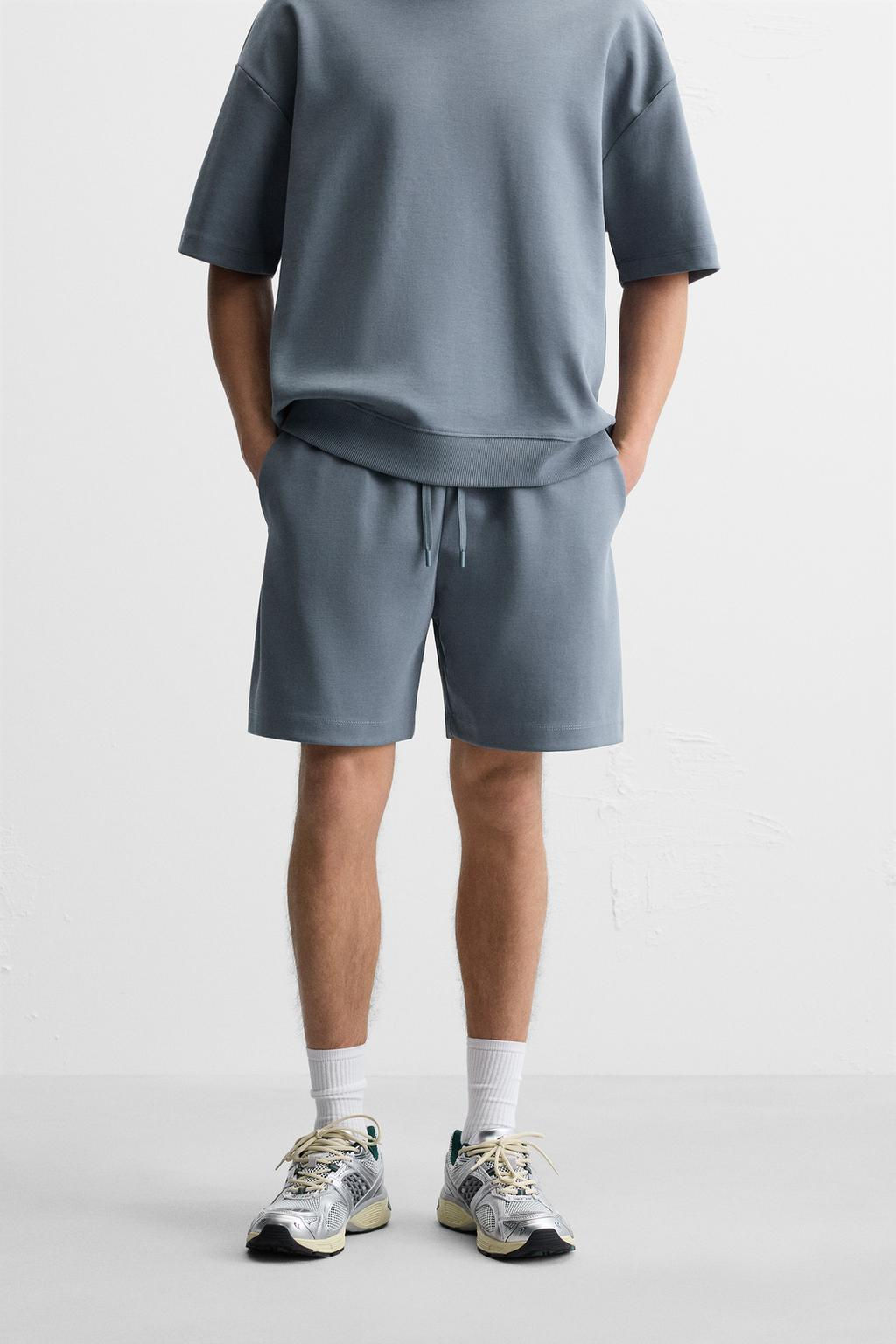 INTERLOCK TEXTURED BERMUDA SHORTS - Zara фото 12