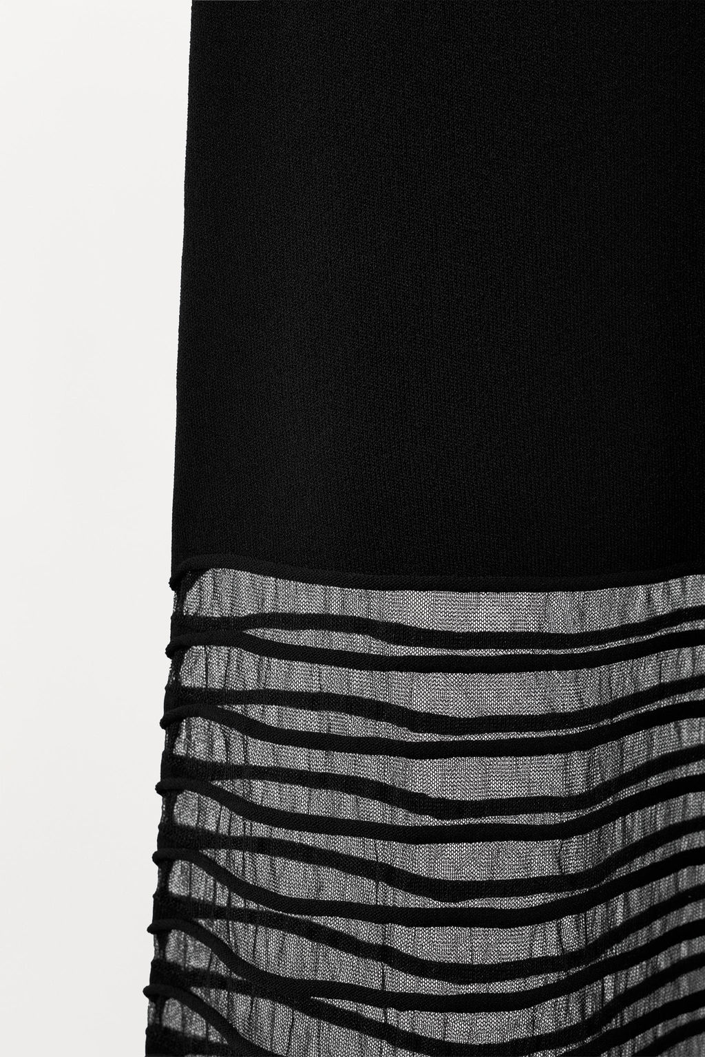 CONTRAST KNIT TULLE DRESS - Zara фото 7