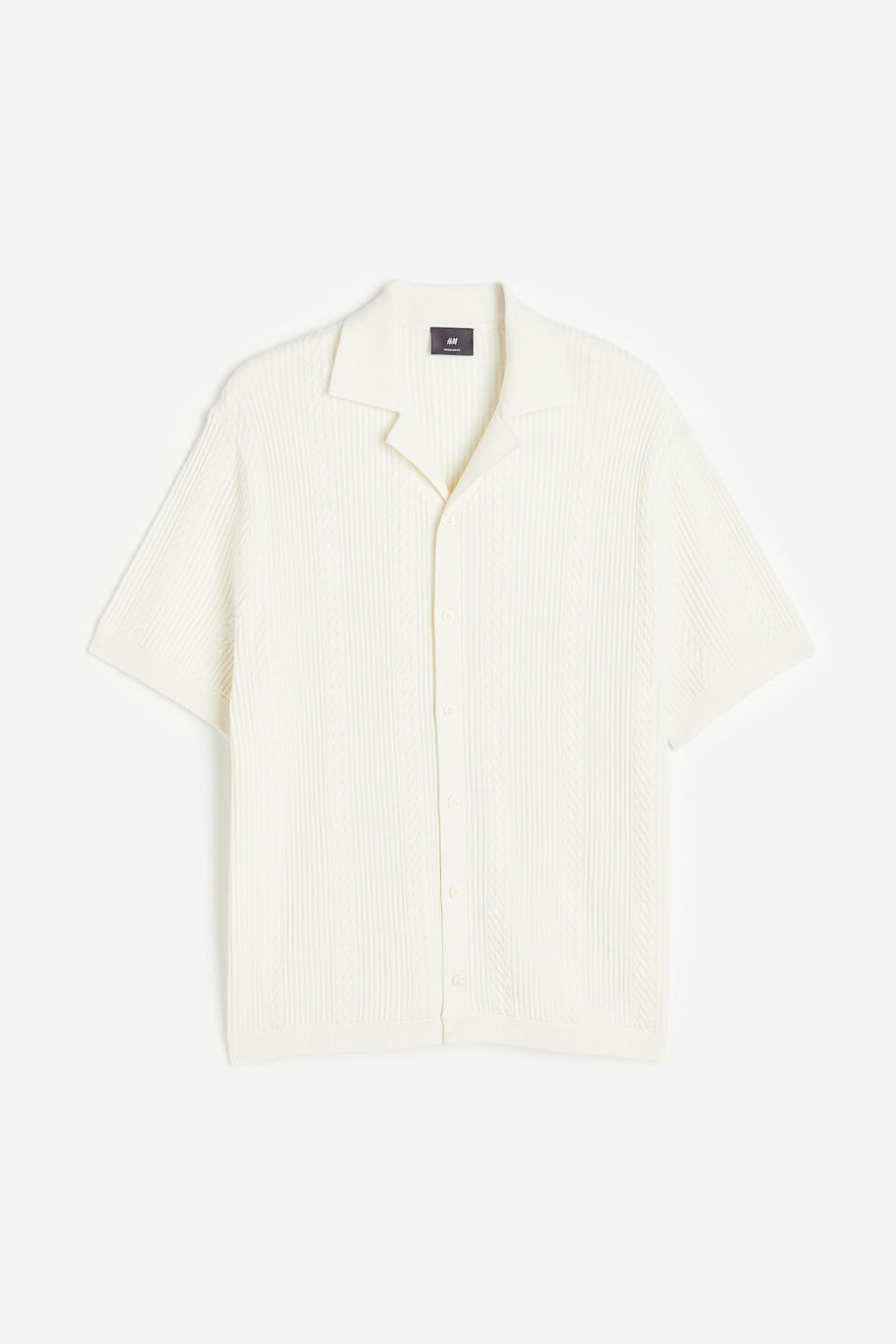 Camisa resort en punto con textura Regular Fit - H&m фото 6