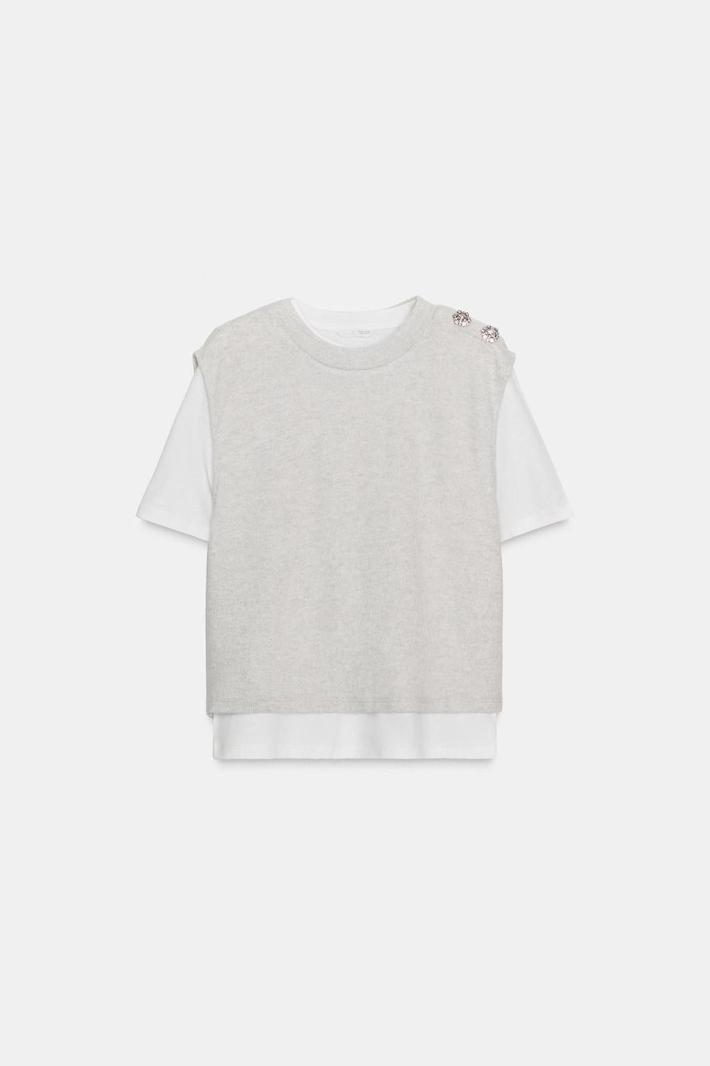 TOP WITH JEWEL DETAIL - Zara фото 7