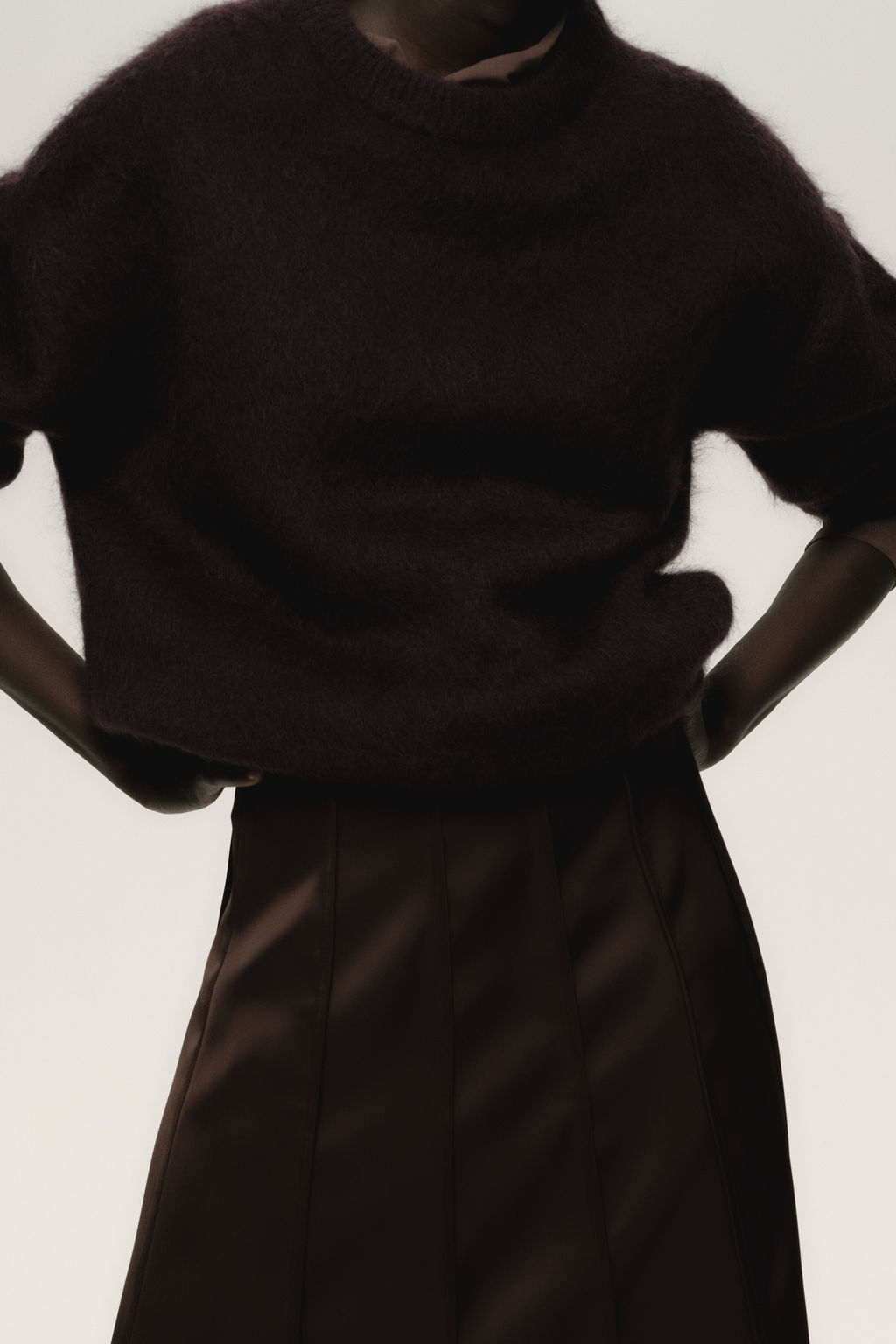 Falda evas? de sat?n - H&m фото 5