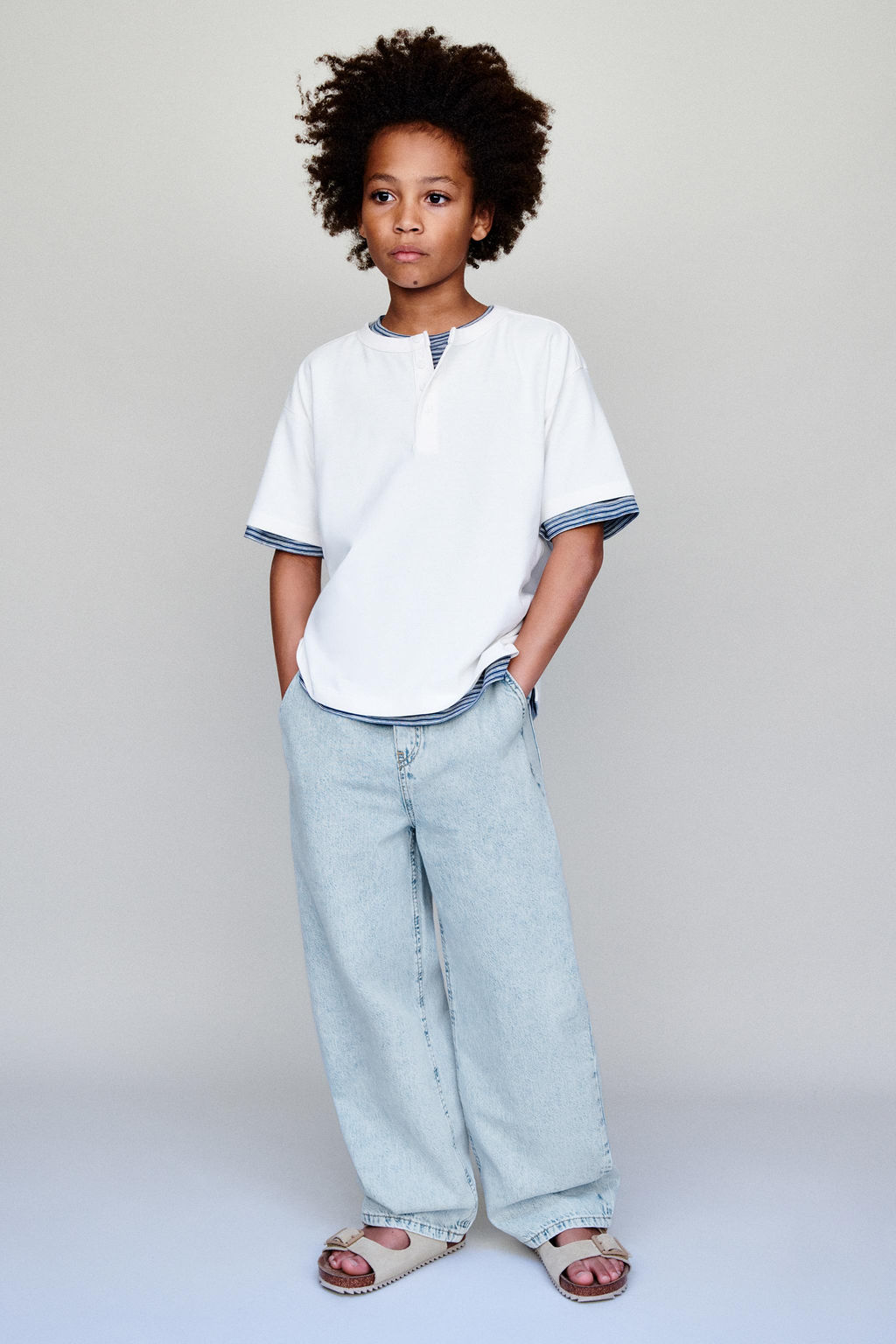 JEANS RELAXED BALLOON / Azul claro - Zara фото 5