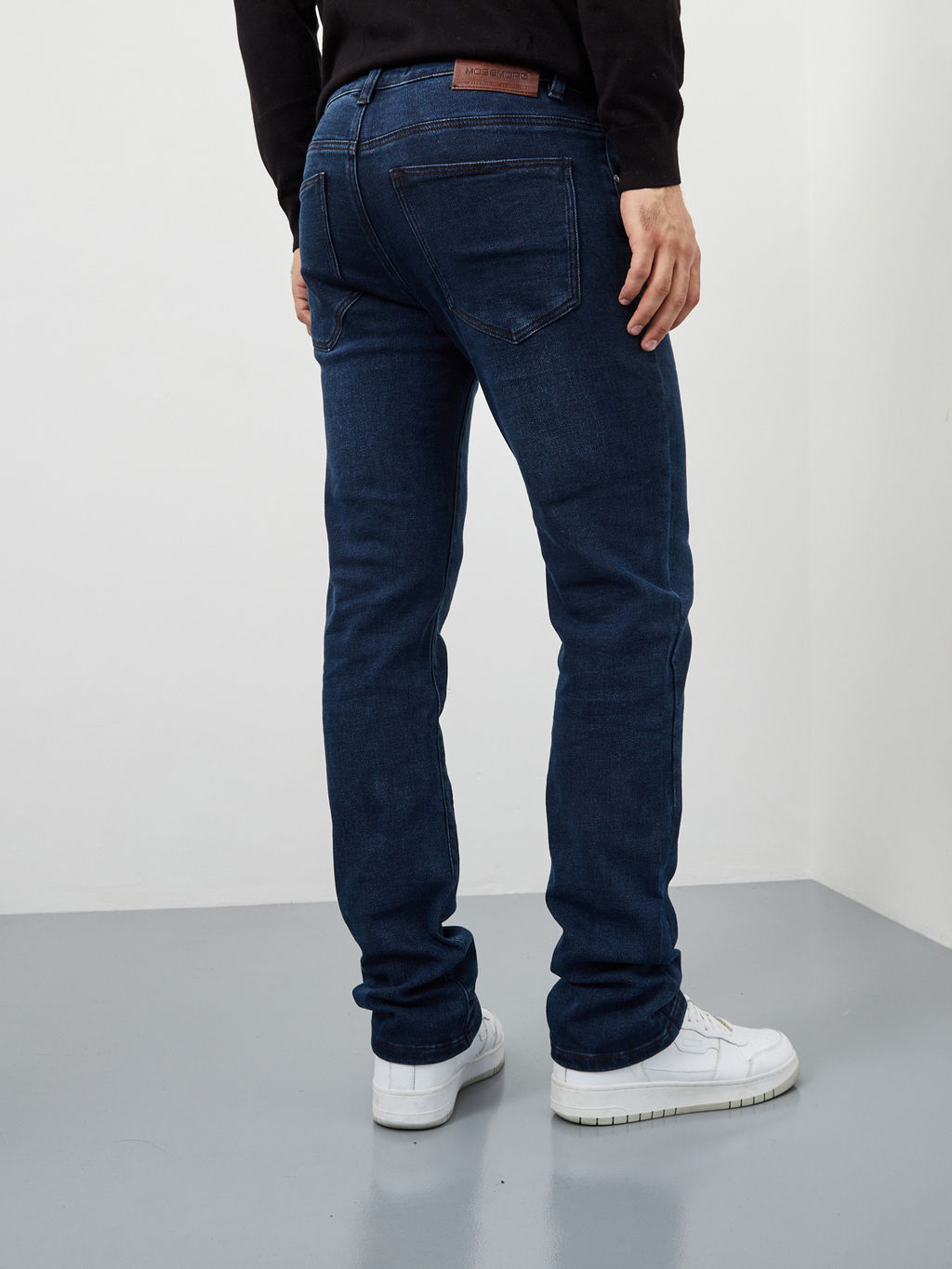 Утепленные мужские джинсы прямого кроя с начесом - Mossmore фото 8