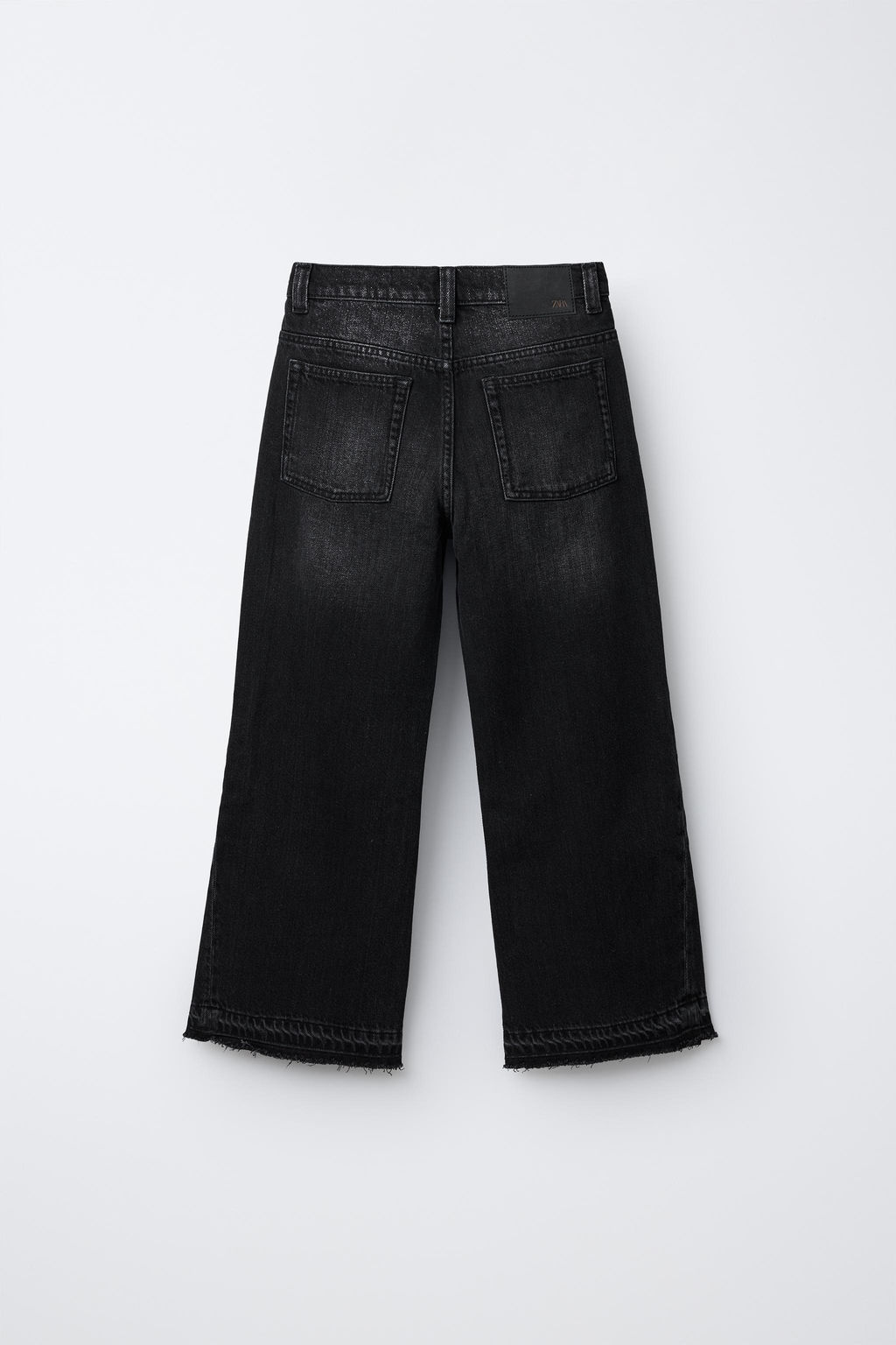JEANS FLARE DESFLECADO / Negro - Zara фото 2