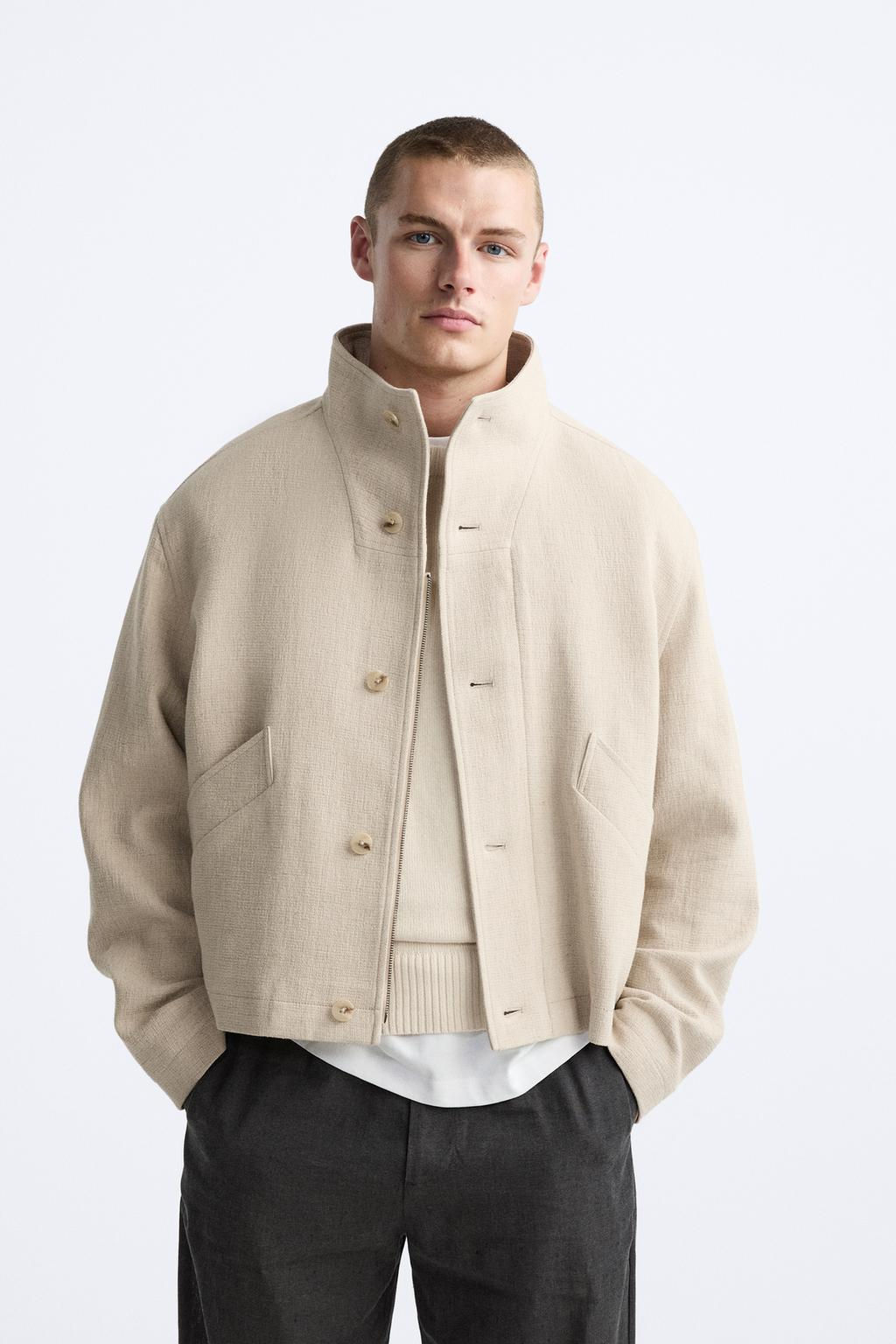 LINEN - COTTON BLEND JACKET - Zara фото 2