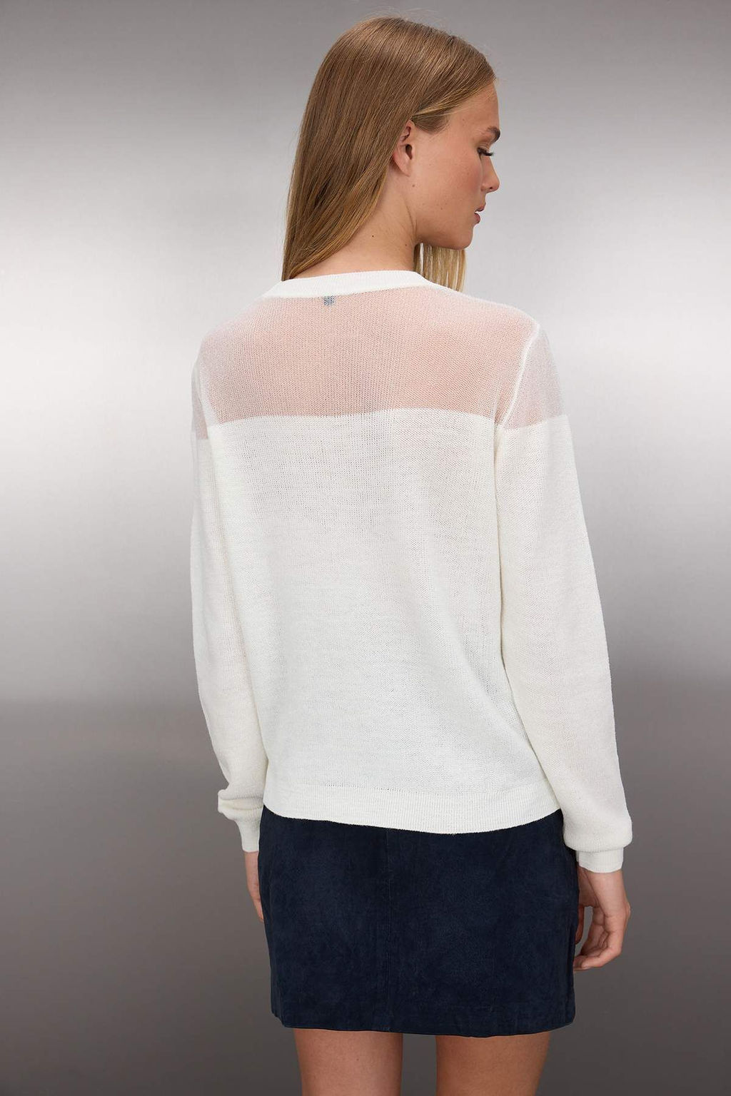 Siyah Simli Transparan Detayl? Triko Kazak TWOAW24KZ01023 - Trendyolmilla фото 19