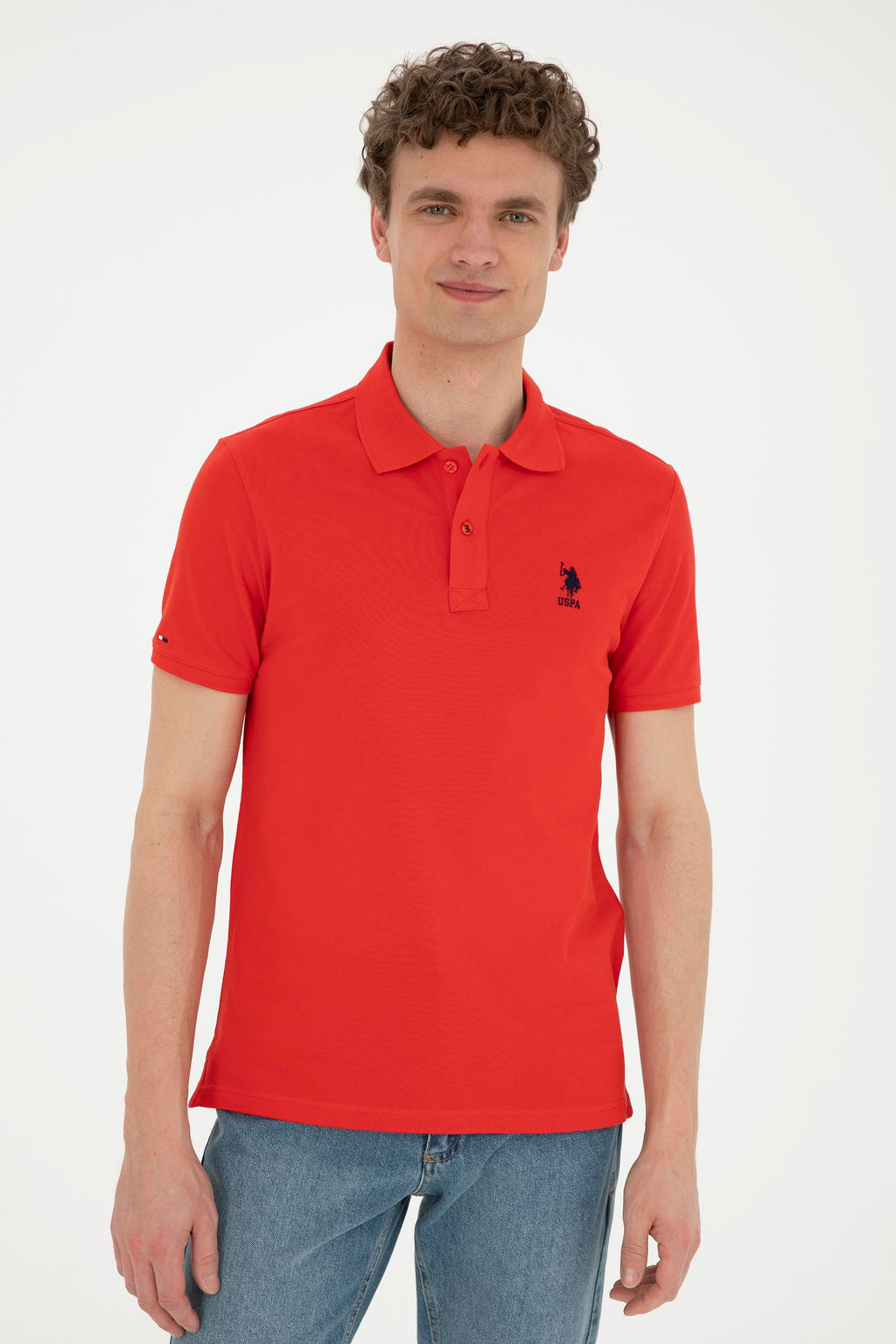 Мужская красная базовая футболка Неожиданная скидка в корзине - U.s. polo assn фото 10