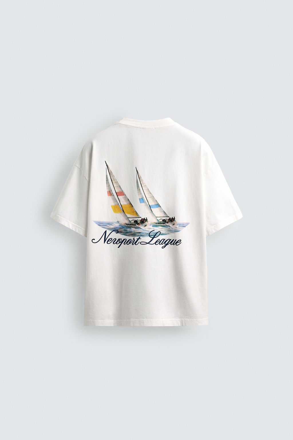 CAMISETA ESTAMPADO N?UTICO COMBINADO / Blanco