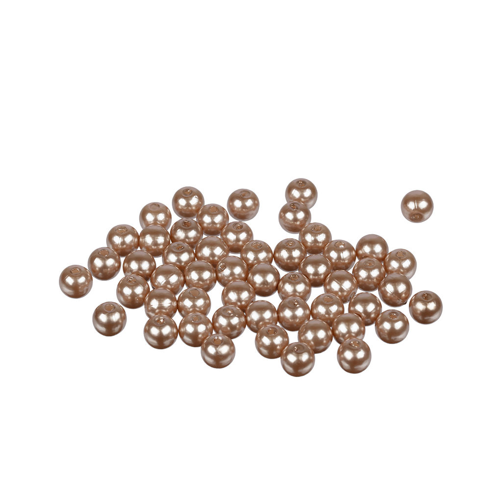 Бусина Zlatka пластик PB-2 8 мм 50 шт 2 шт №21 золотистый