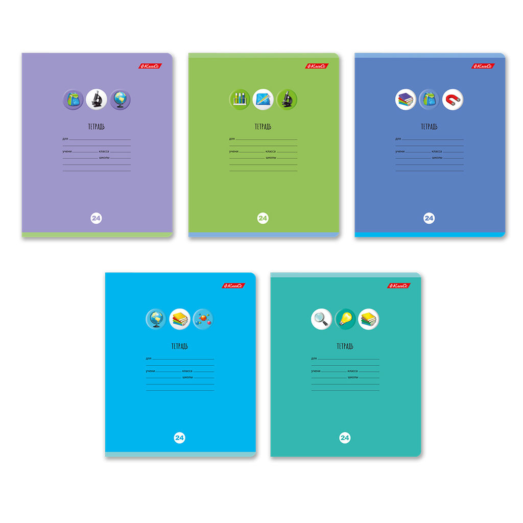 Светоч 24ТЕТк-001 Тетрадь ученическая школьная, A5 24 л. на скобе 65 г/кв.м , белизна 100 % 30 шт. клетка 000720 Шаг к пятёрке