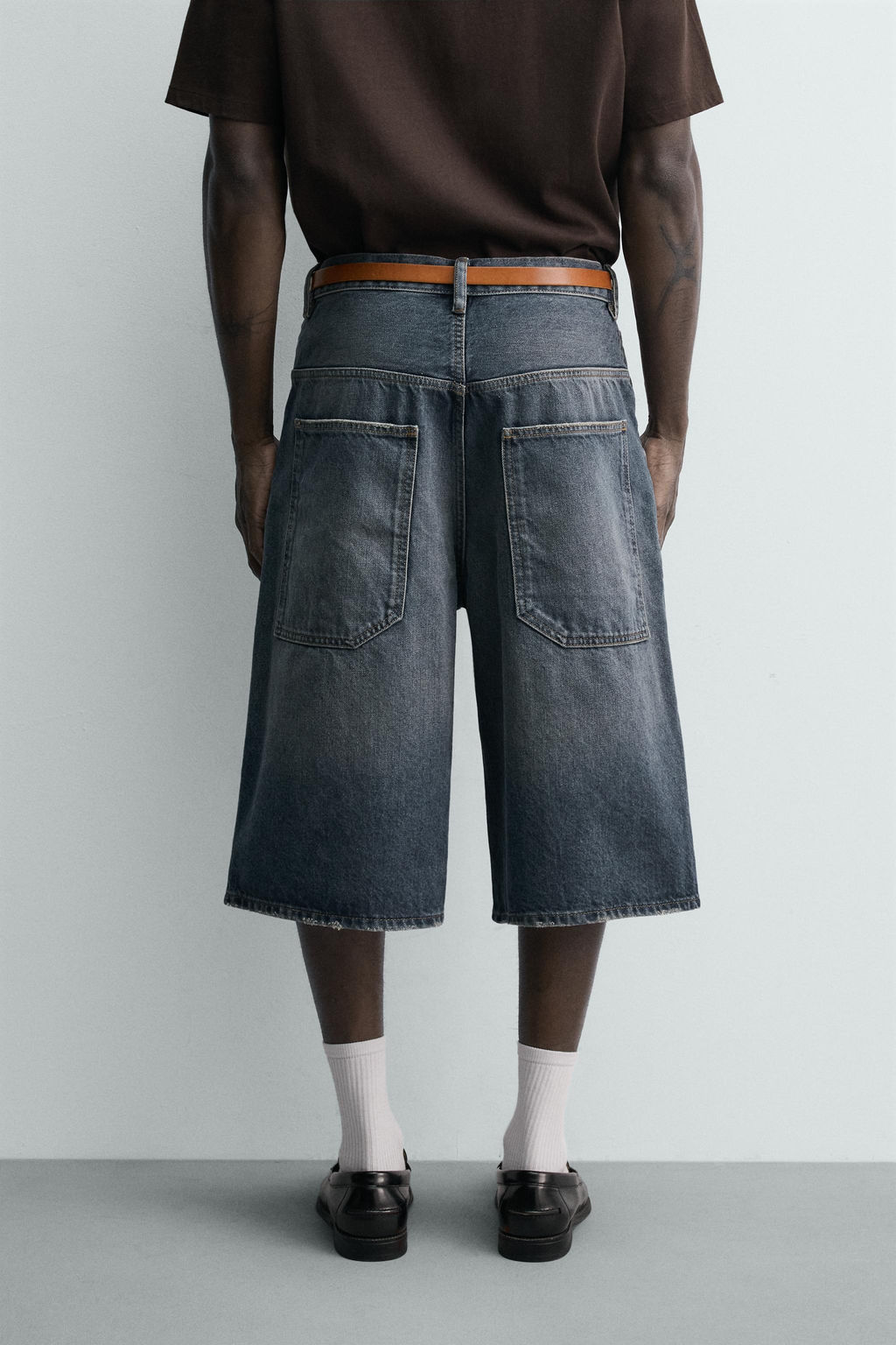 BERMUDA DENIM BAGGY FIT / Azul