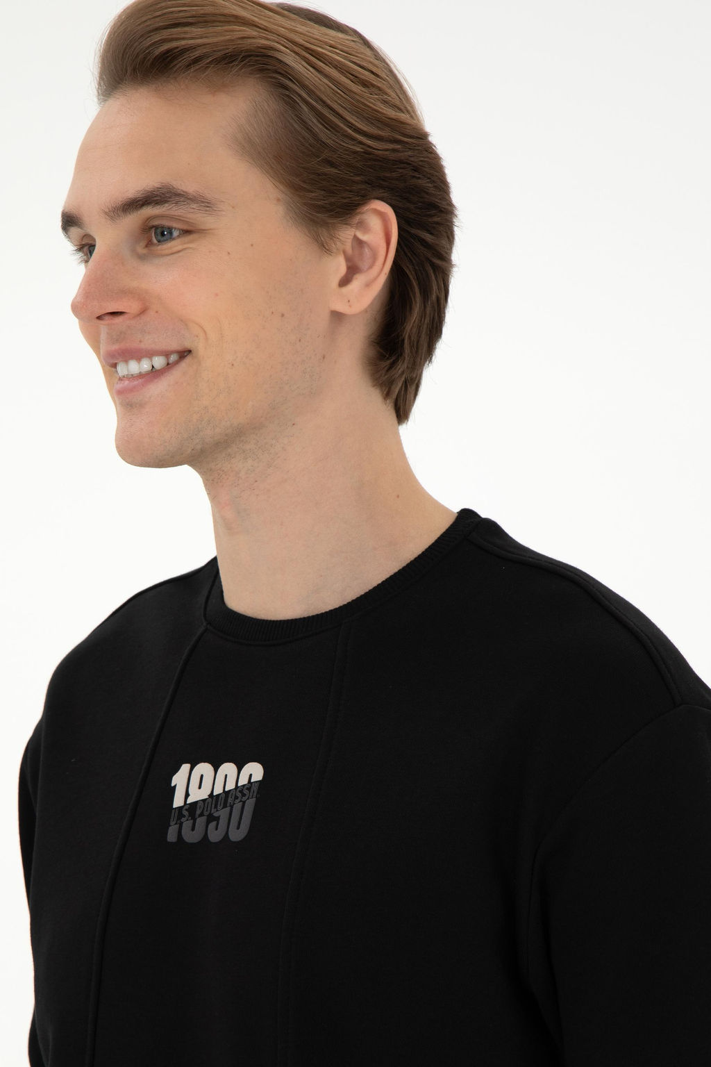 Мужской черный свитшот Неожиданная скидка в корзине - U.s. polo assn фото 2