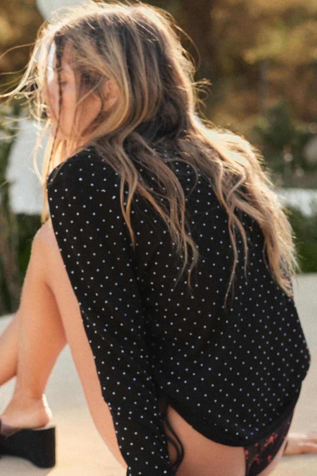 FINE KNIT POLKA DOT CARDIGAN - Zara фото 4