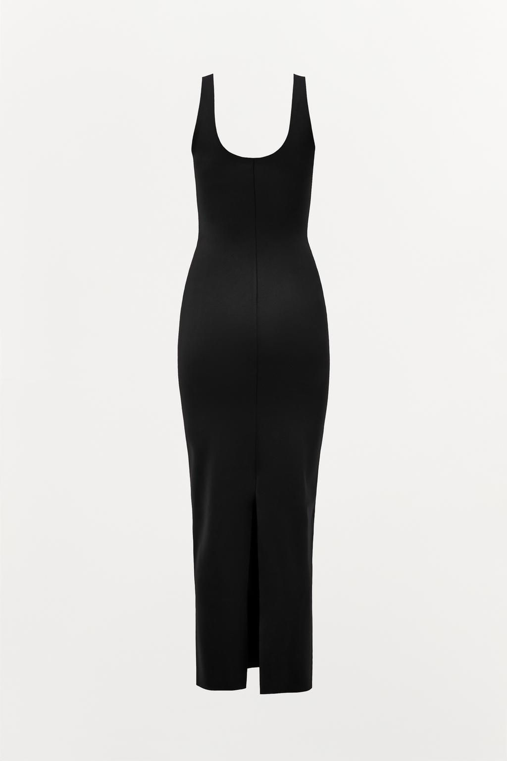 LONG BODY SHAPE DRESS WITH STRAPS - Zara фото 6