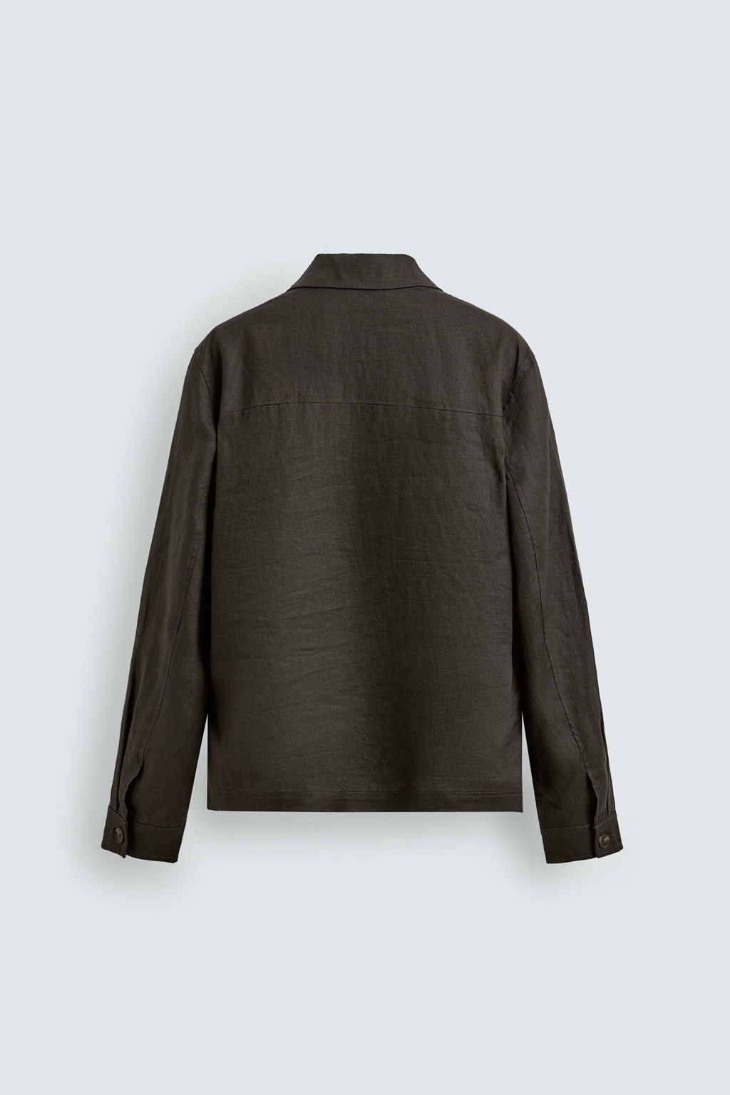 SOBRECAMISA 100% LINO / Marr?n - Zara фото 8