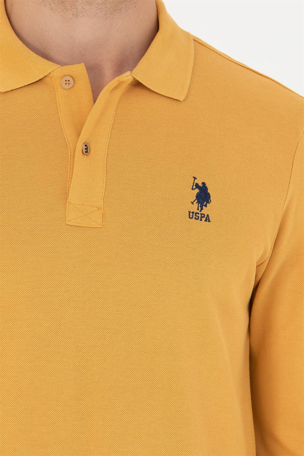 Мужской горчичный базовый свитшот Неожиданная скидка в корзине - U.s. polo assn фото 7
