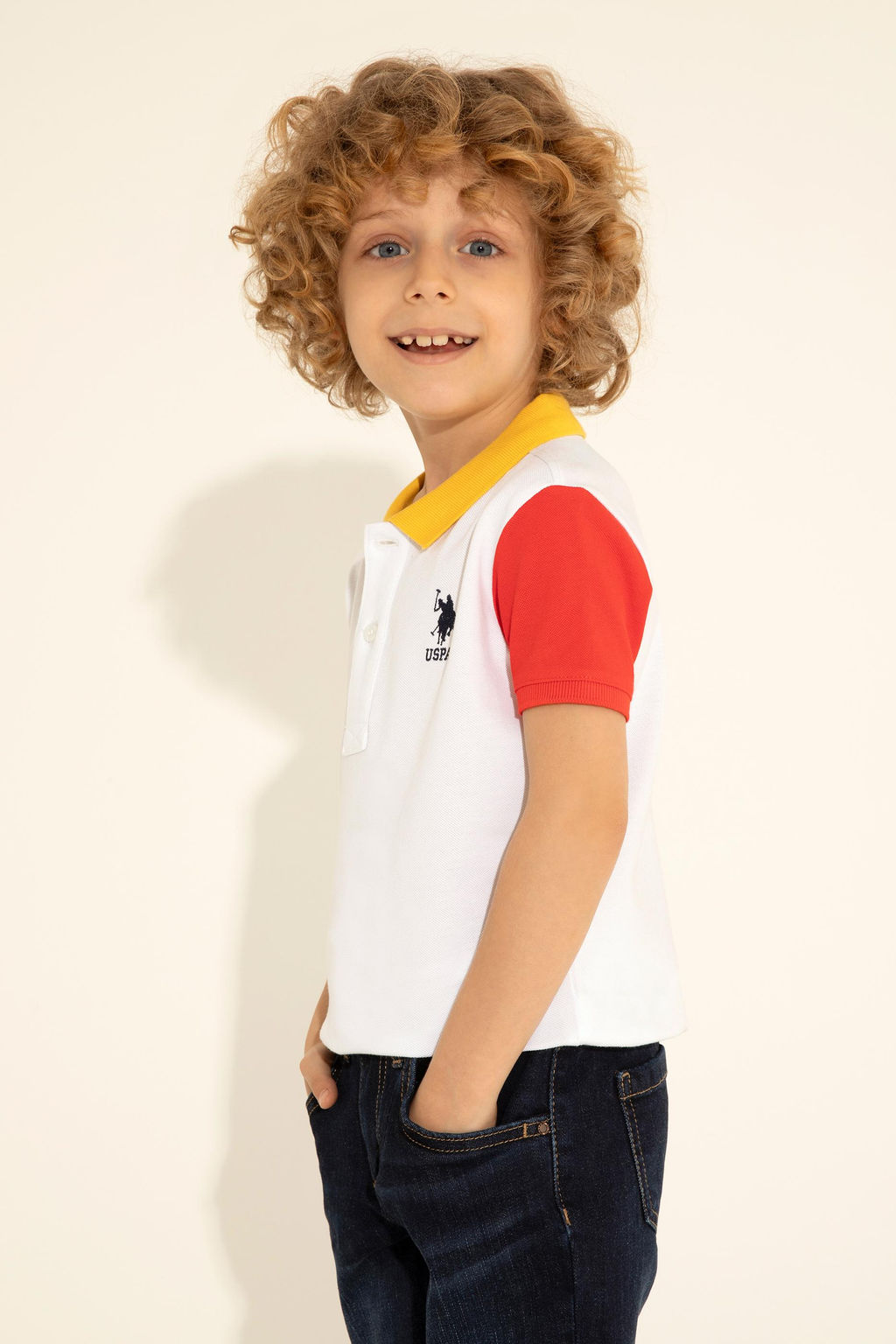 Футболка-поло U.S. Polo Assn белая хлопок  фото 8