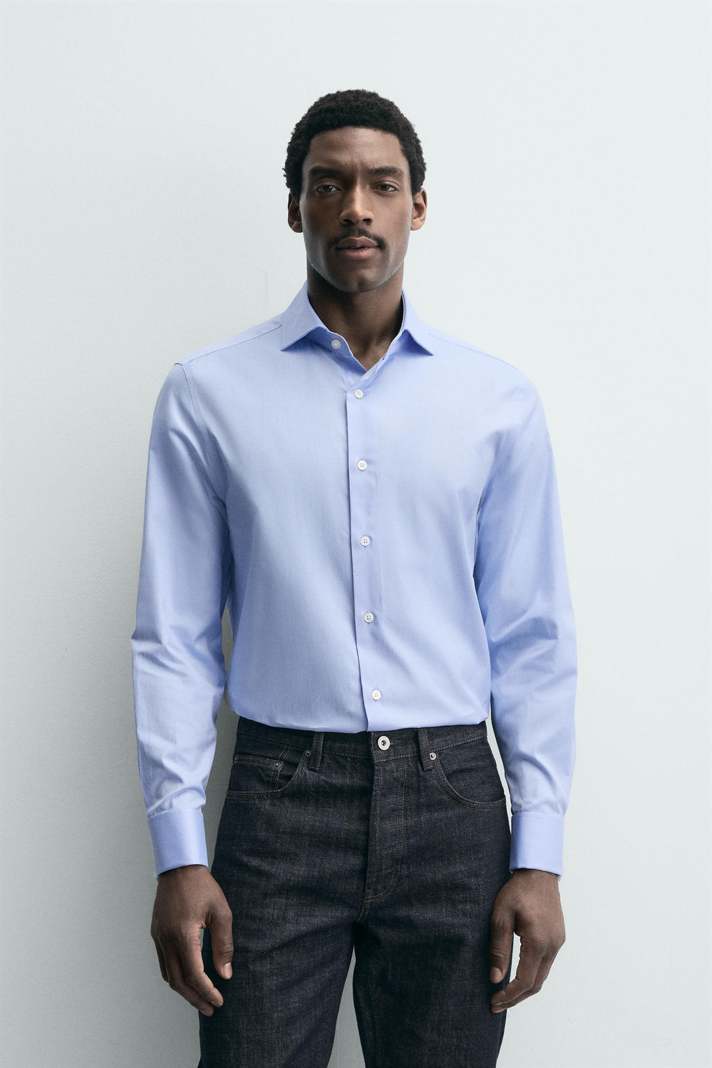 TEXTURED SHIRT WITH CUFFLINKS - Zara фото 2