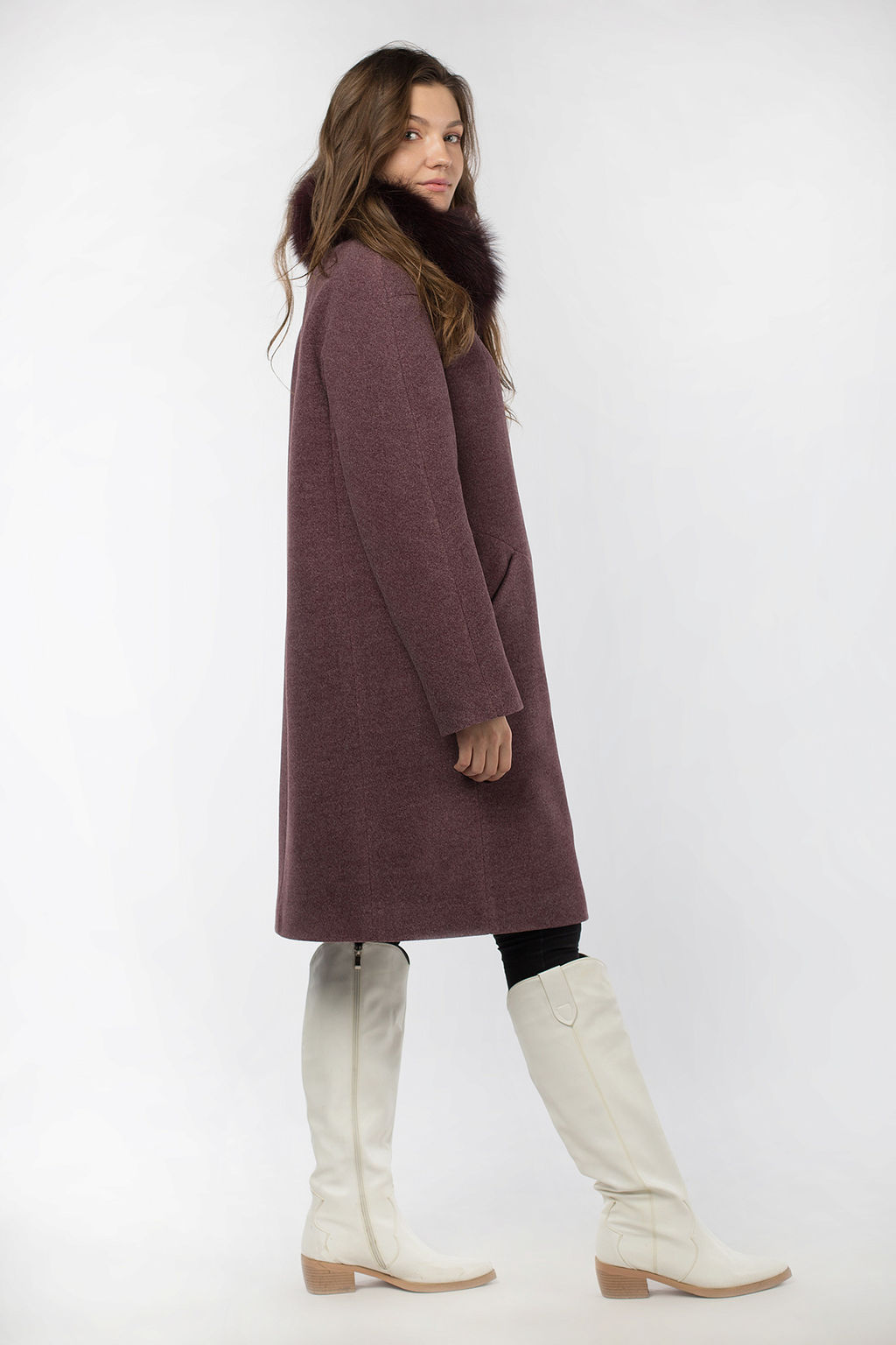 02-3011 Пальто женское утепленное