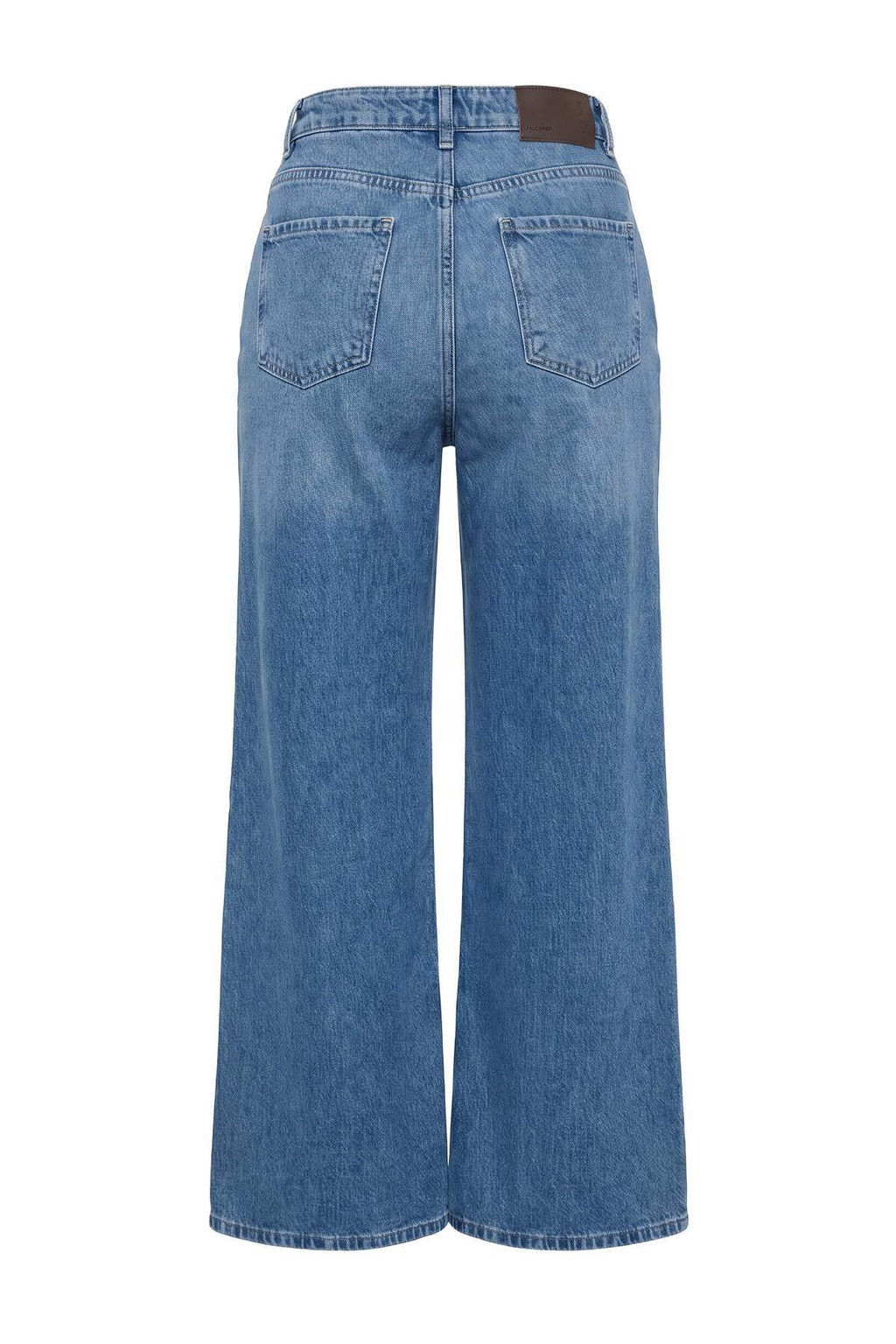 Premium Koyu Mavi %100 Pamuk Y_ksek Bel Ekstra Wide Leg Jeans TWOAW27JE00074 - Trendyolmilla фото 3