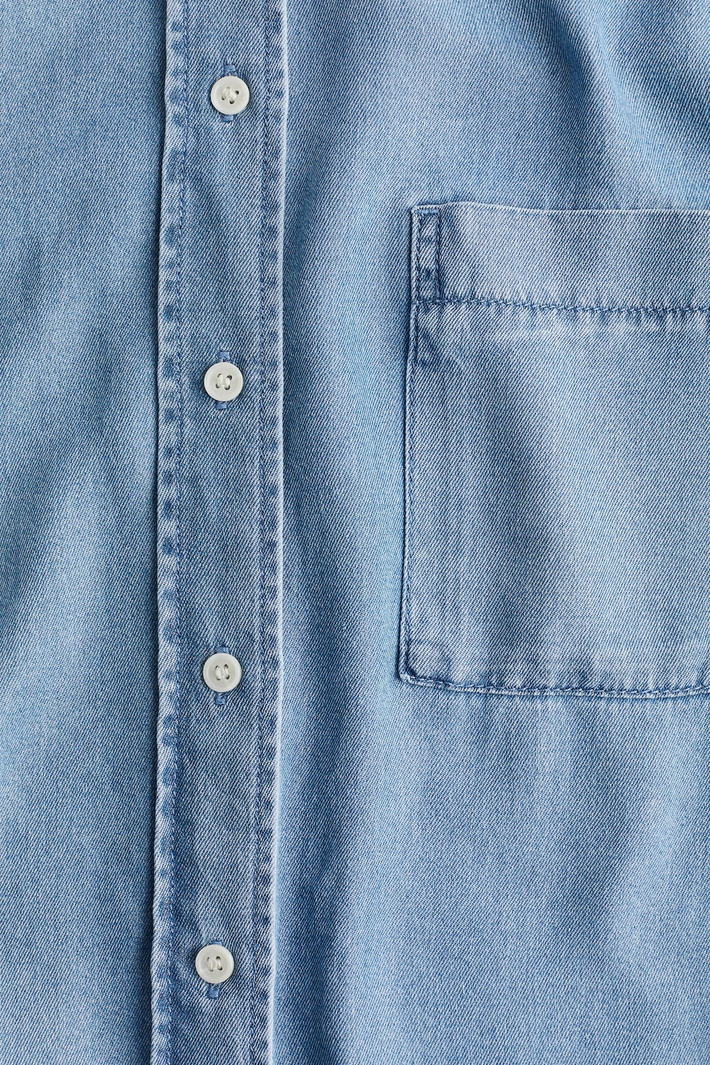 Camisa denim de lyocell - H&m фото 6