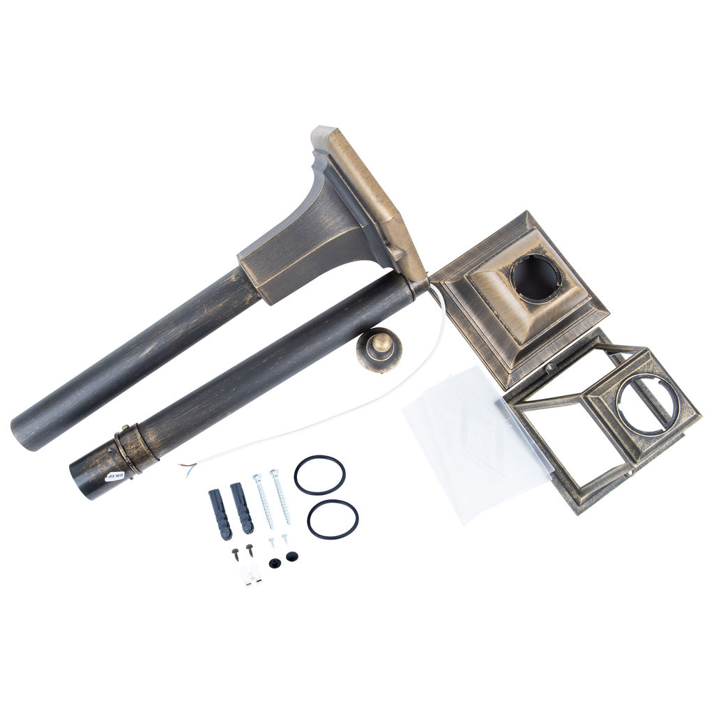 UUL-A01T 60W/E27 IP44 BRONZE Светильник уличный, под лампу Е27. Архитектурный напольный. Цвет корпуса бронзовый. TM Uniel