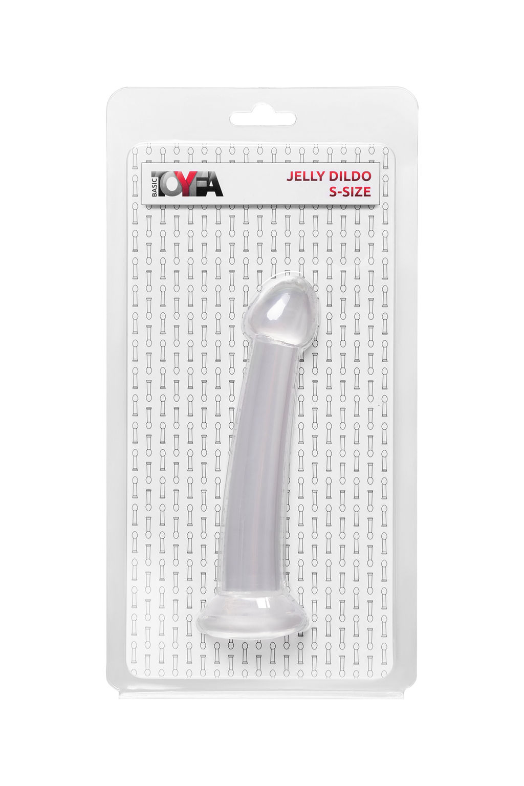 Нереалистичный фаллоимитатор TOYFA Basic Jelly Dildo S, TPE, прозрачный, 15,5 см