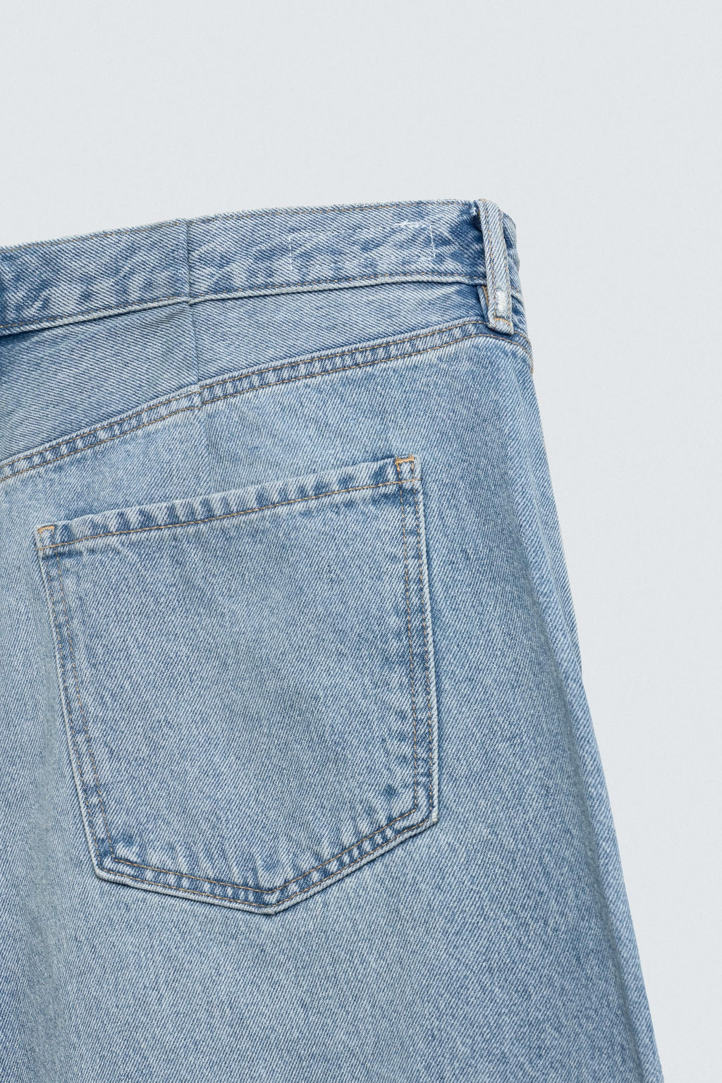 JEANS RELAXED BARREL FIT PINZAS / Azul claro - Zara фото 11
