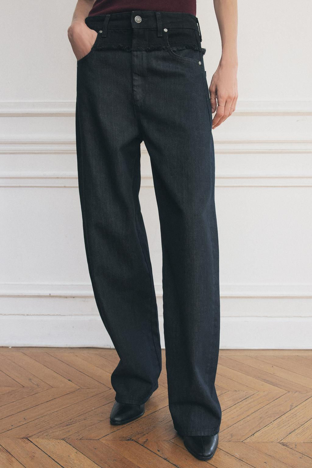 ZW COLLECTION BARREL MID-RISE JEANS - Zara фото 4