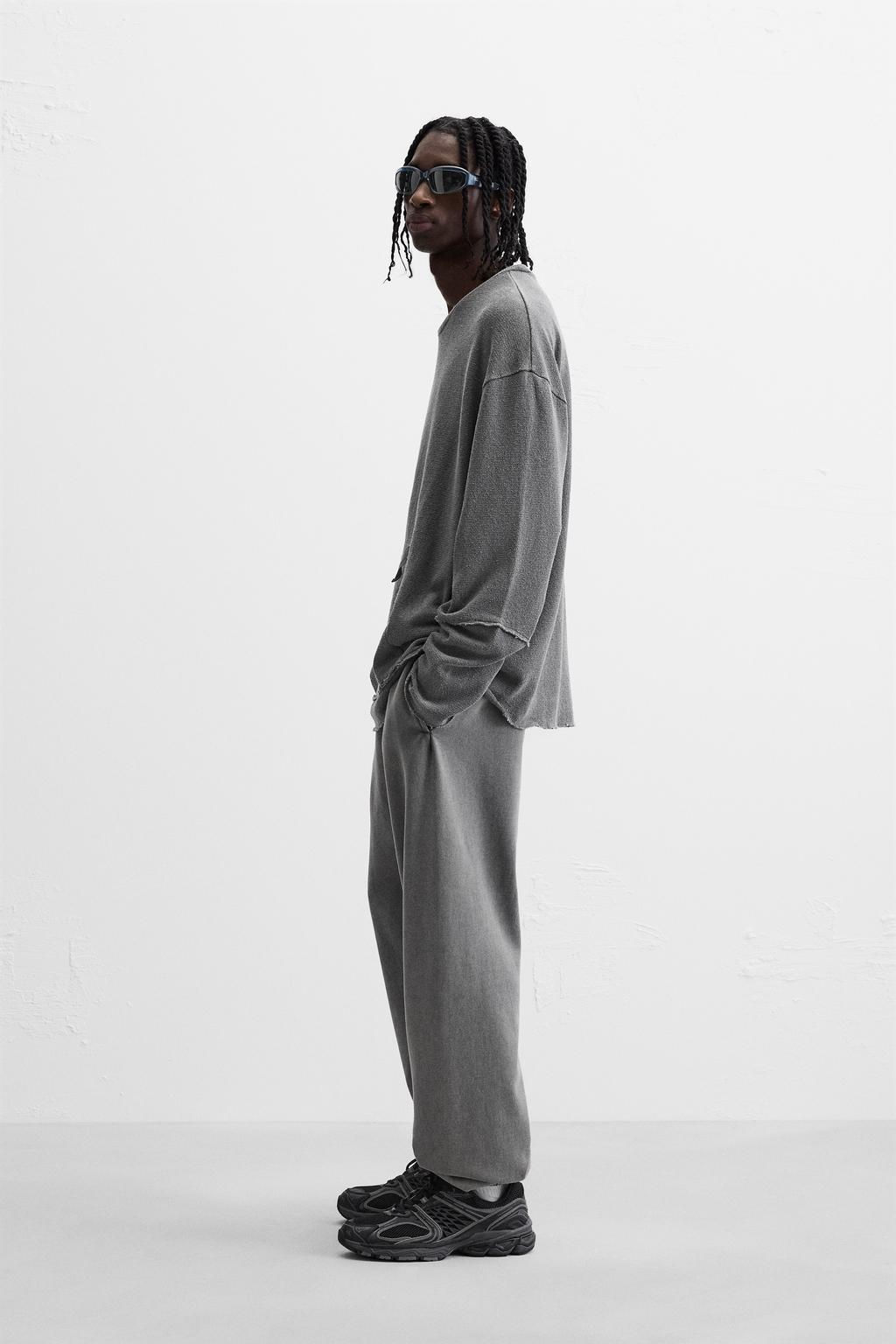 WASHED SWEATER WITH STITCHING - Zara фото 4