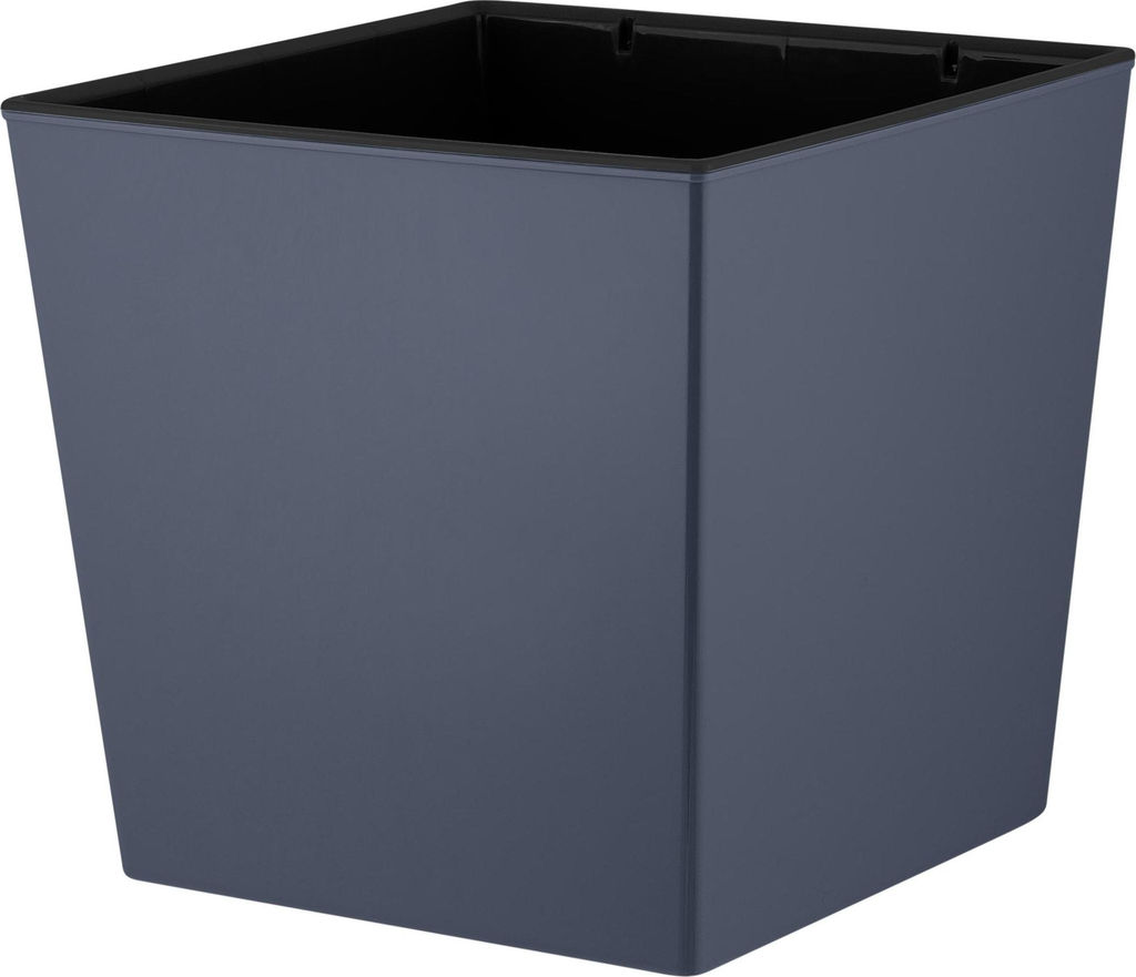 Горшок London CUBE 11,6л 250х250мм Вулканический серый c дренажной вставкой 10л (уп.6)