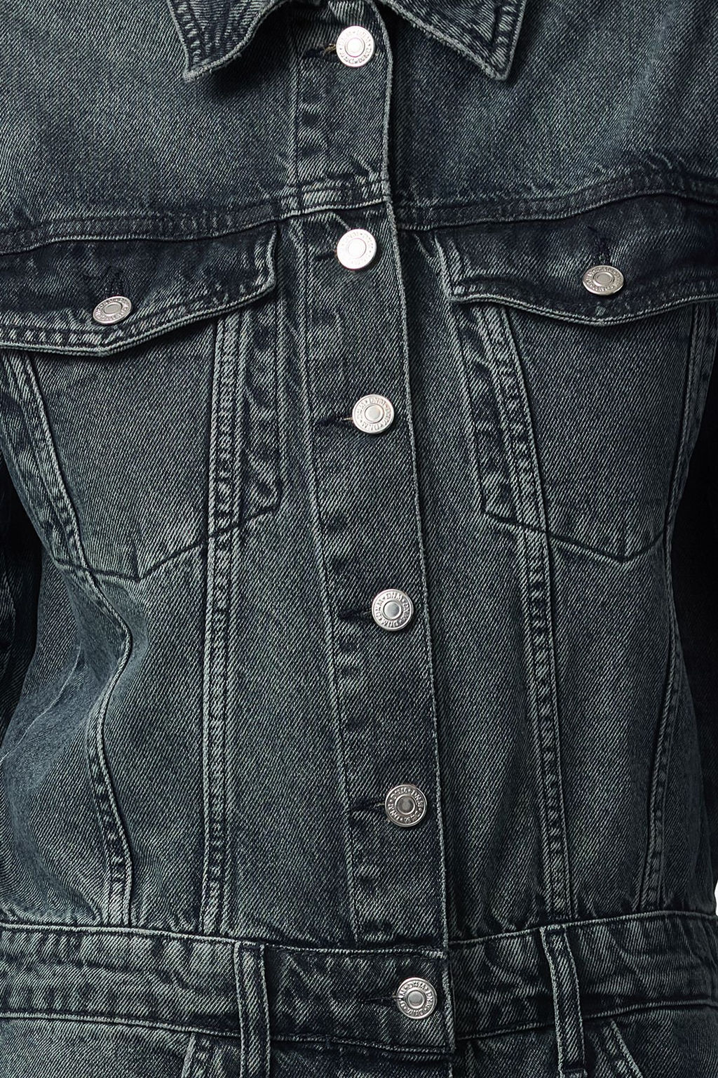 TRENDYOLMILLA Koyu Mavi Midi Denim Gomlek Elbise TWOAW25EL00488  фото 4