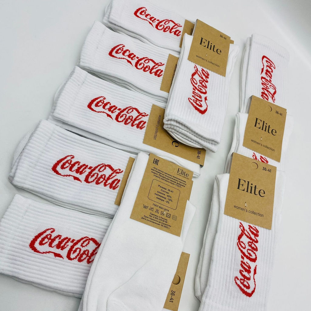 Носки длинные Elite Coca Cola 10 шт в уп - Storyland фото 3