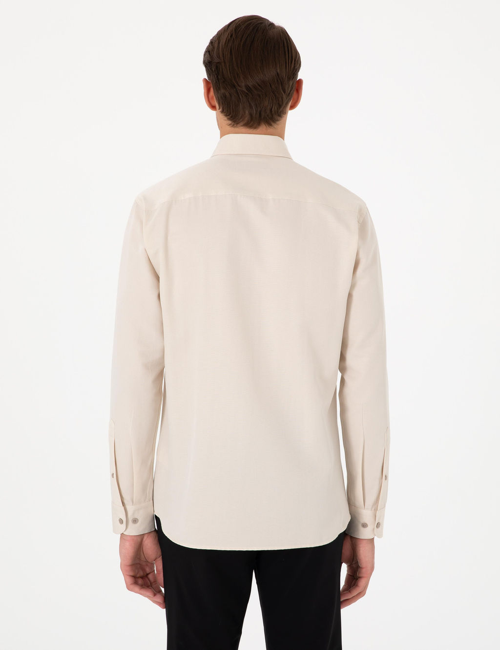 Bej Slim Fit Uzun Kollu G_mlek - Pierre cardin фото 5