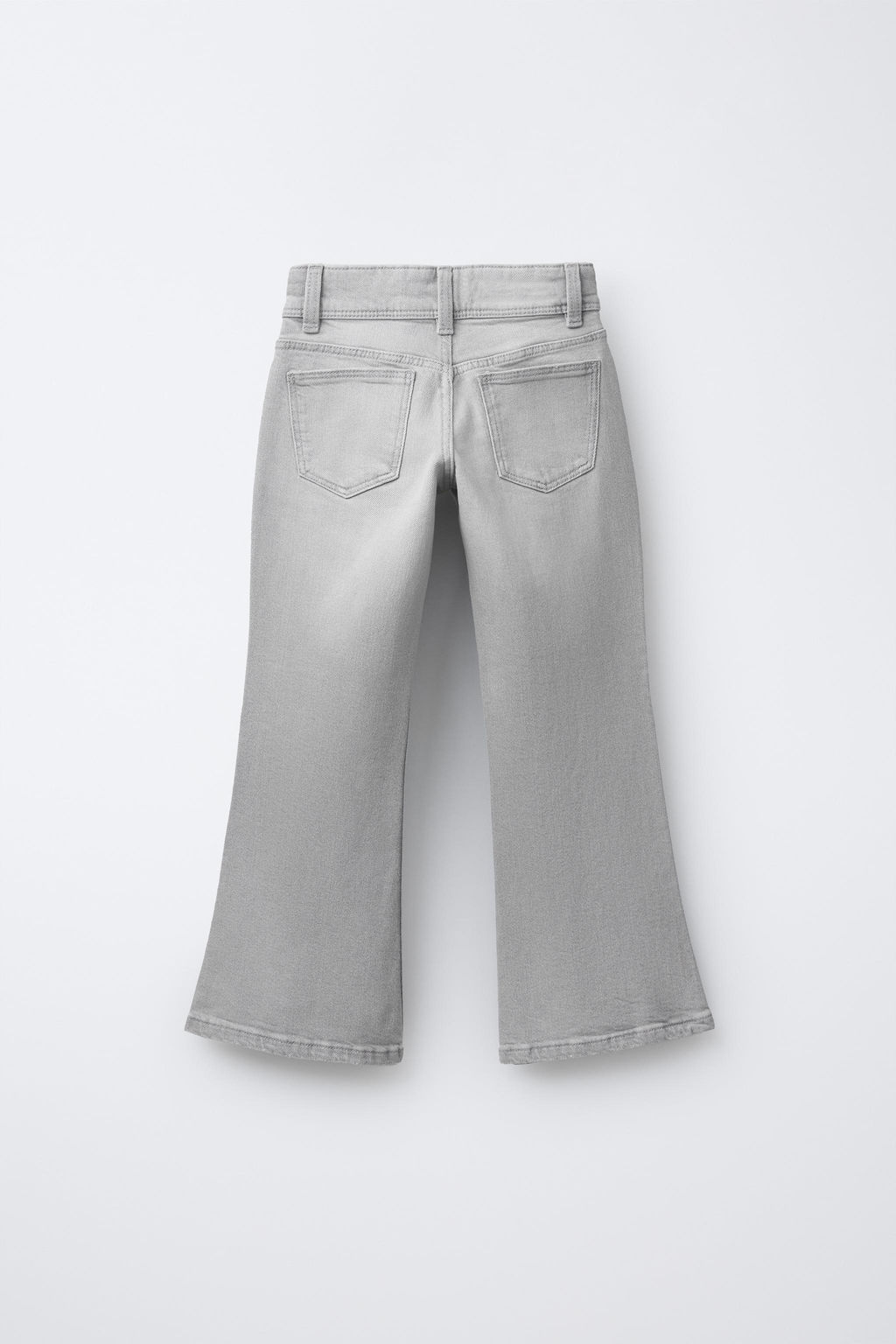 JEANS FLARE DOBLE BOT?N / Gris - Zara фото 2