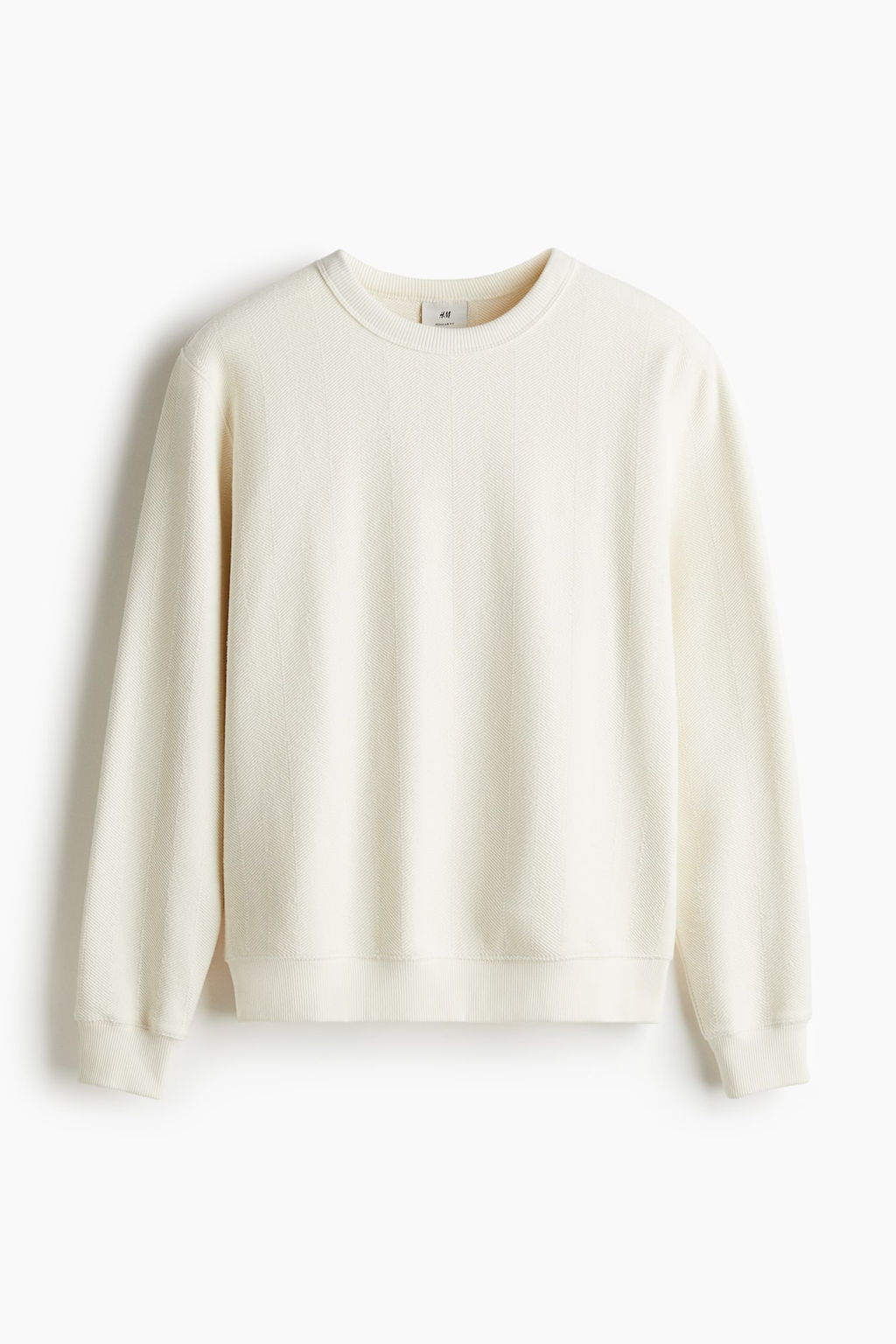 Sudadera con diseno de espiguilla Regular Fit - H&m фото 7