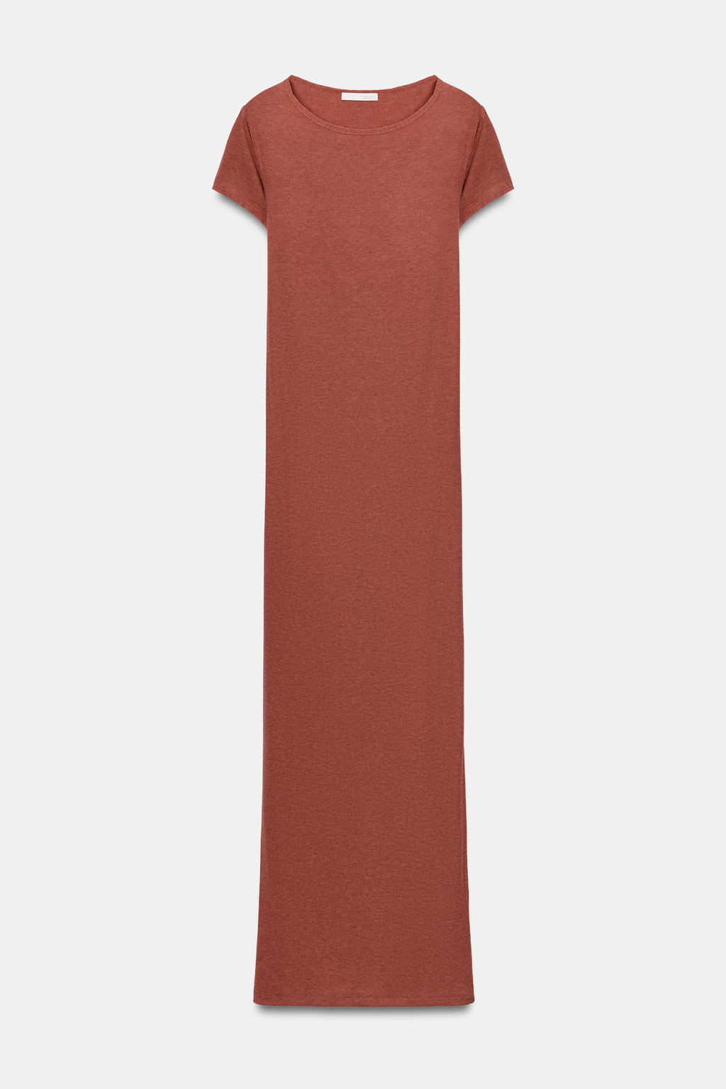 VESTIDO LARGO MANGA CORTA / Naranja - Zara фото 7