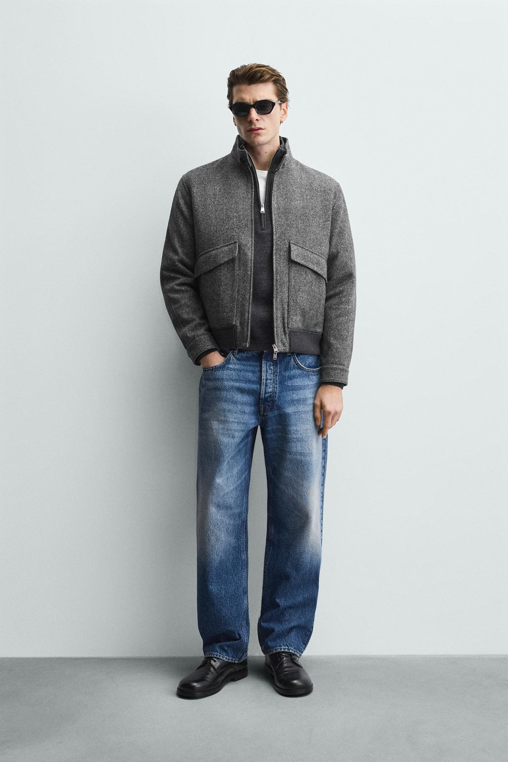 CONTRAST TEXTURED JACKET - Zara фото 8