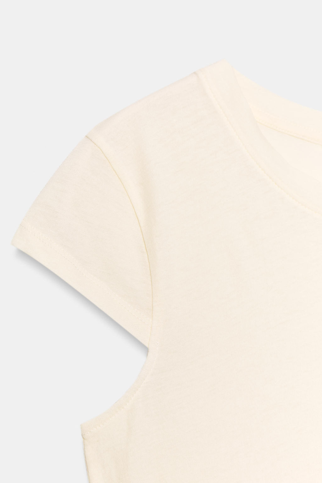 CAMISETA MINIMAL MANGA CORTA / Vainilla - Zara фото 9