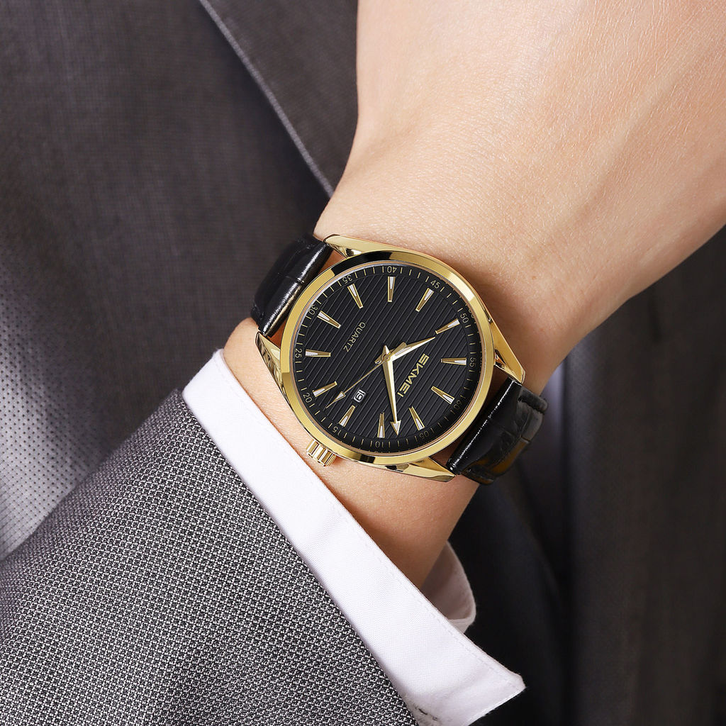Часы наручные Skmei мужские кварцевые 2490gold-black